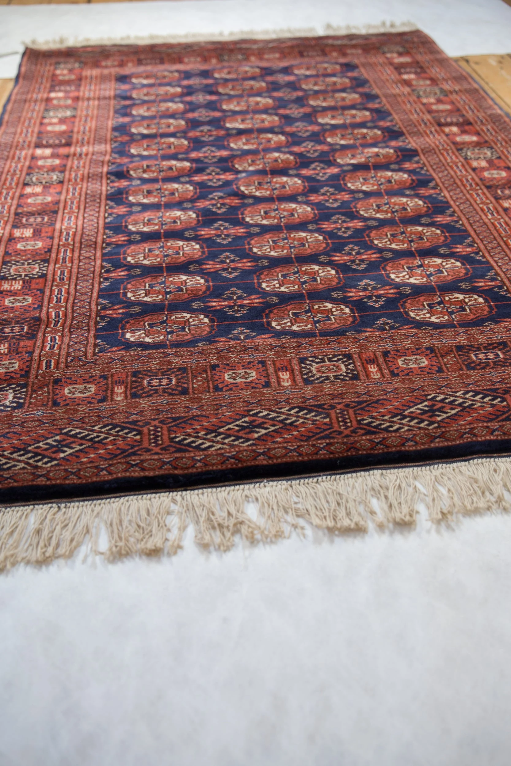 4x6 Vintage Fine Bokhara Rug - Image 3
