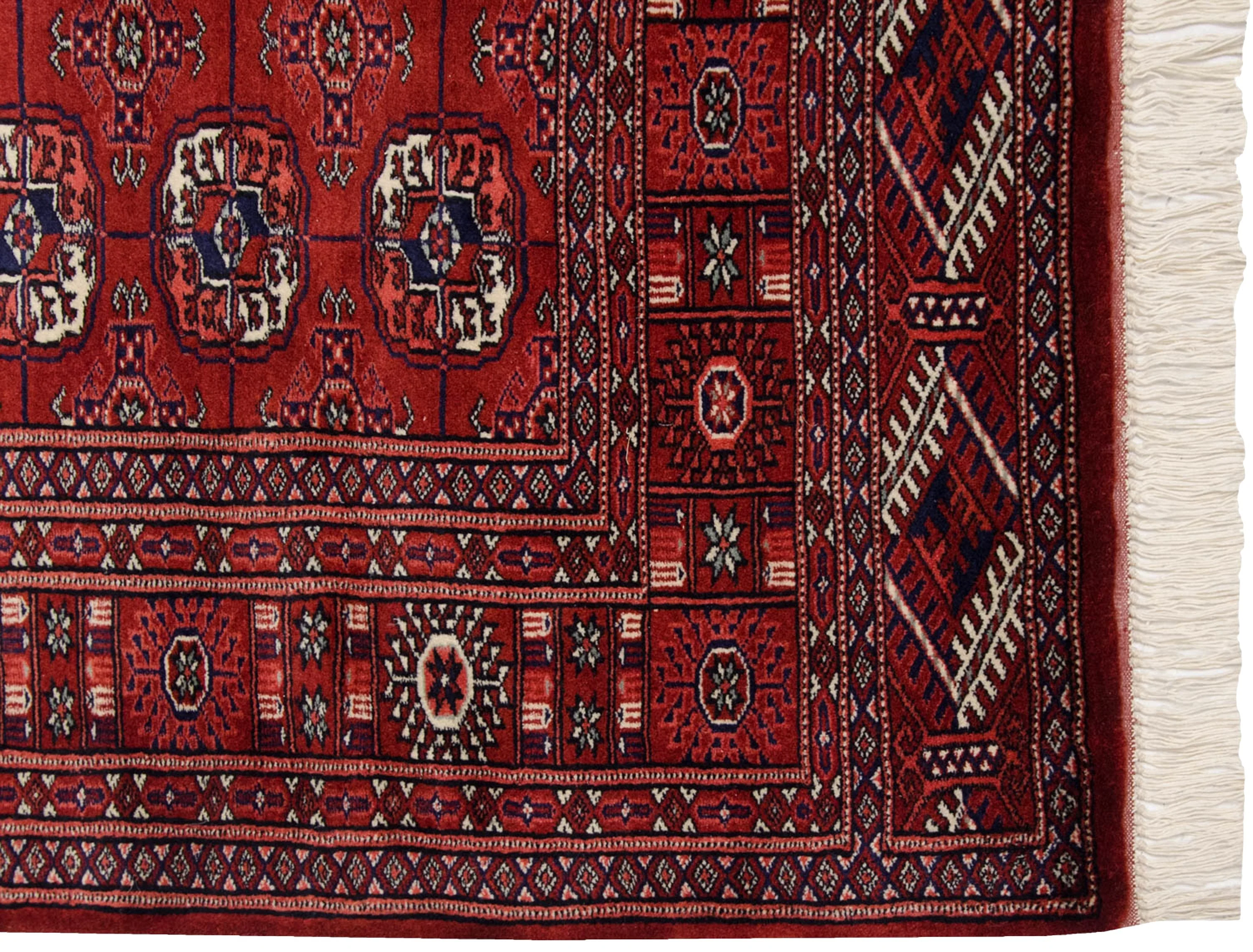 4x6 Vintage Fine Bokhara Rug - Image 4
