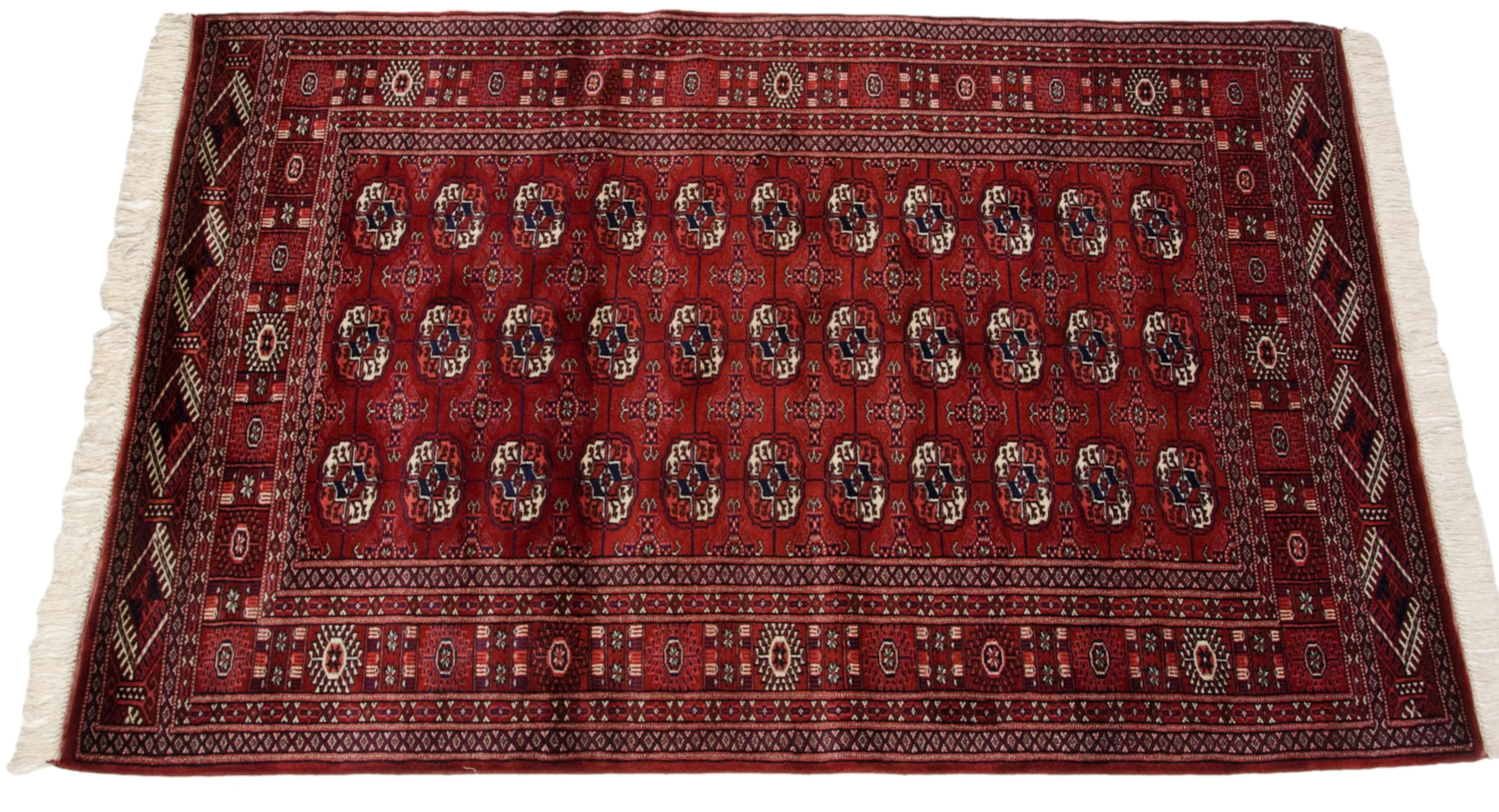 4x6 Vintage Fine Bokhara Rug - Image 5
