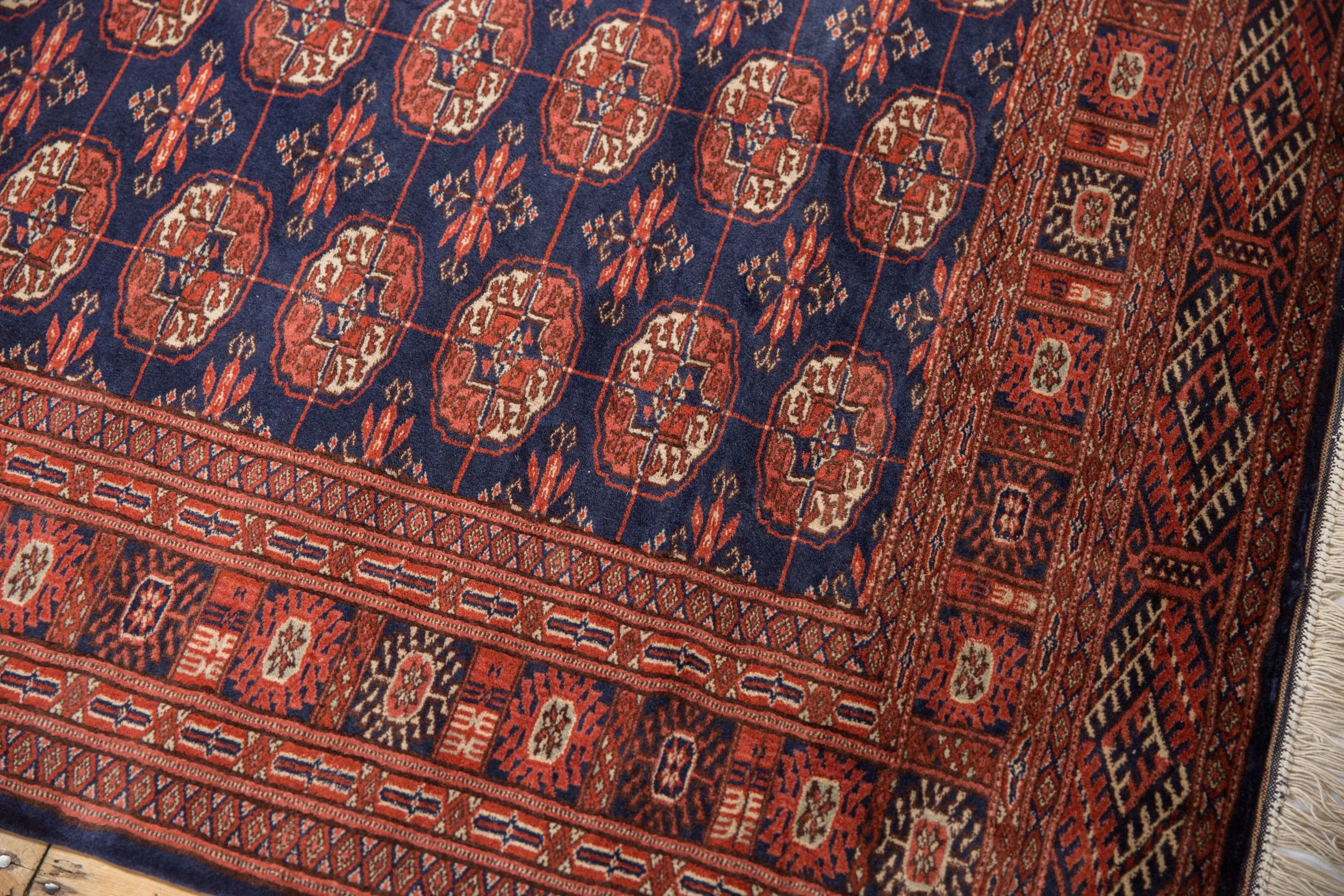 4x6 Vintage Fine Bokhara Rug - Image 4