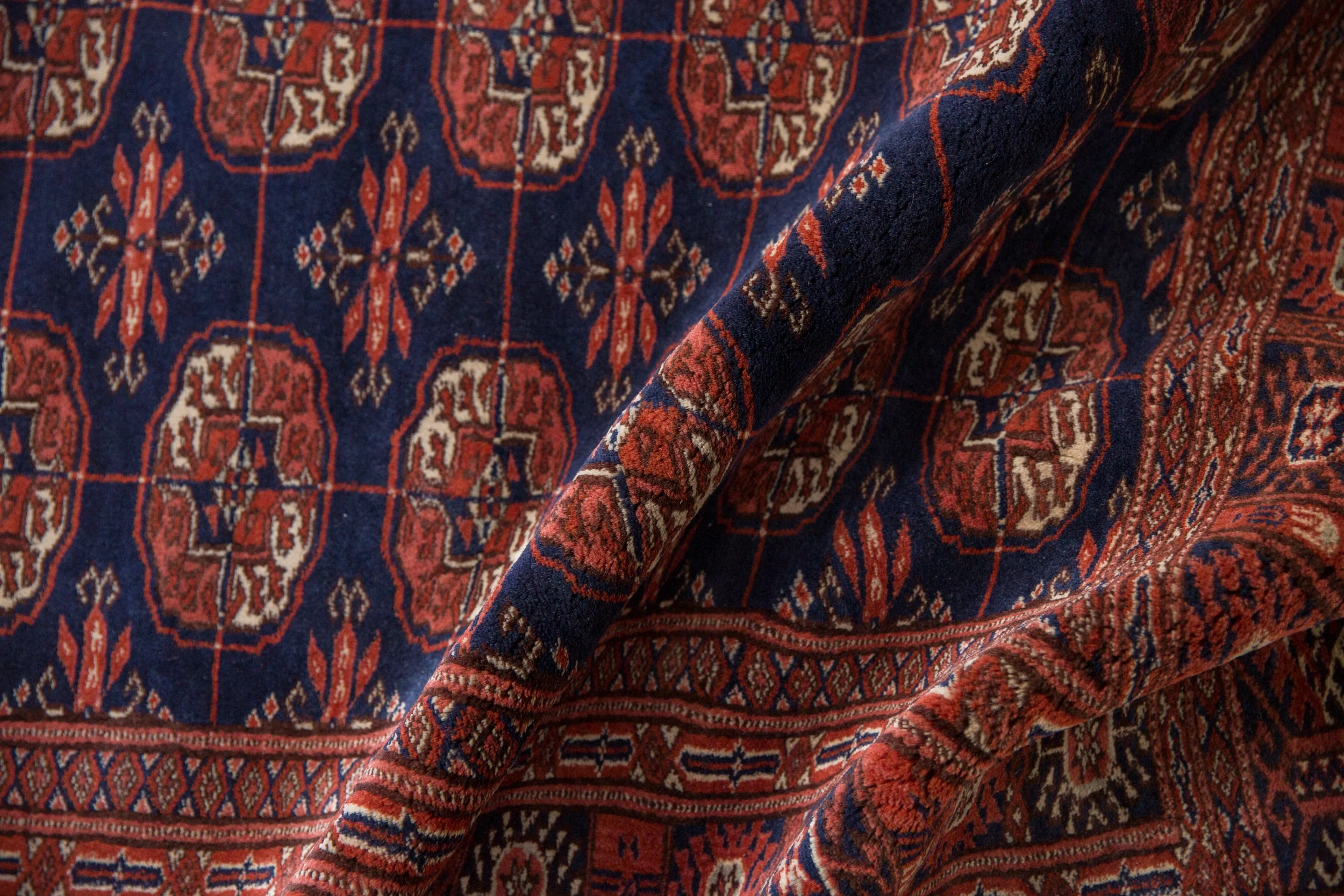 4x6 Vintage Fine Bokhara Rug - Image 7