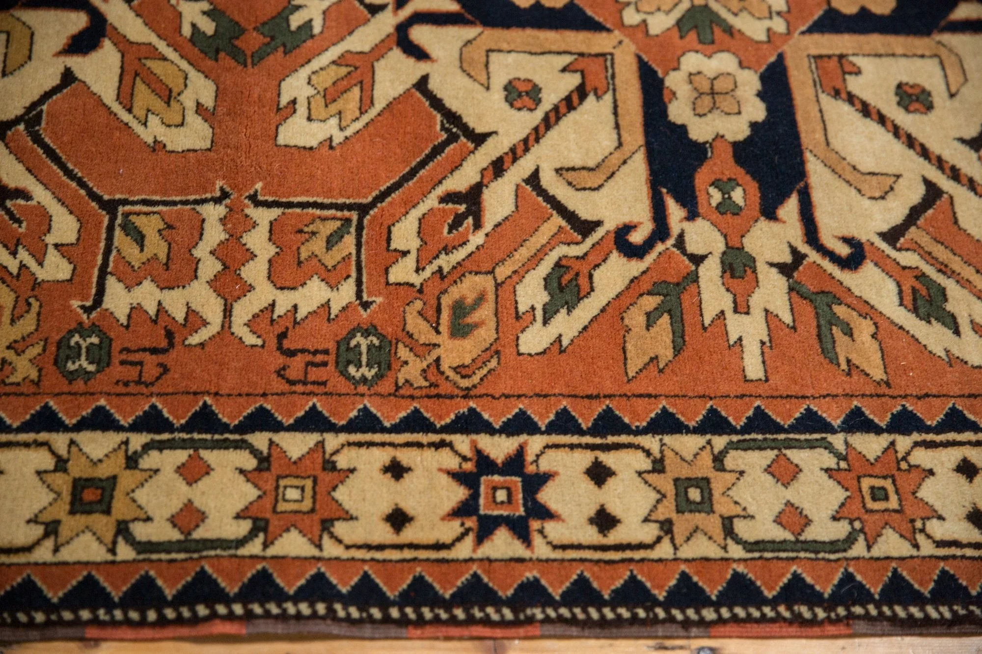 4x6 Vintage Romanian Kazak Design Rug - Image 8