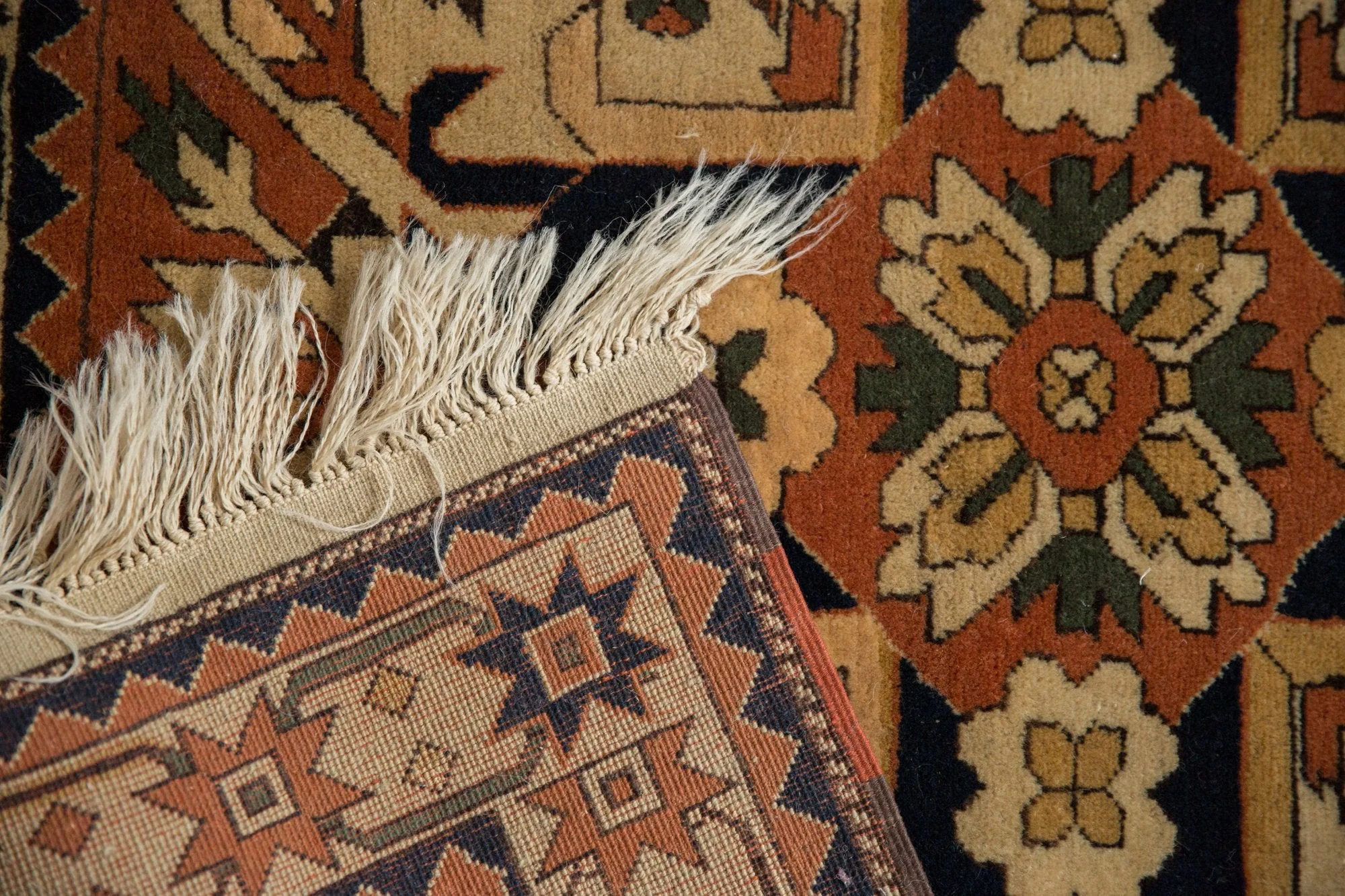 4x6 Vintage Romanian Kazak Design Rug - Image 9
