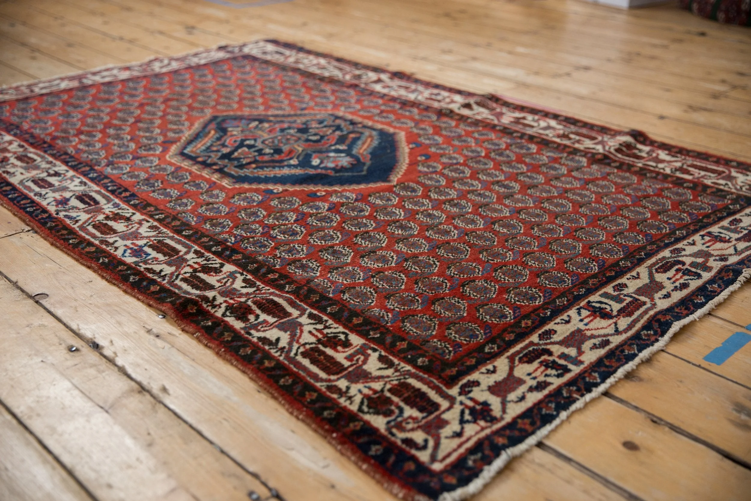 4x6 Vintage Serbend Rug - Image 4