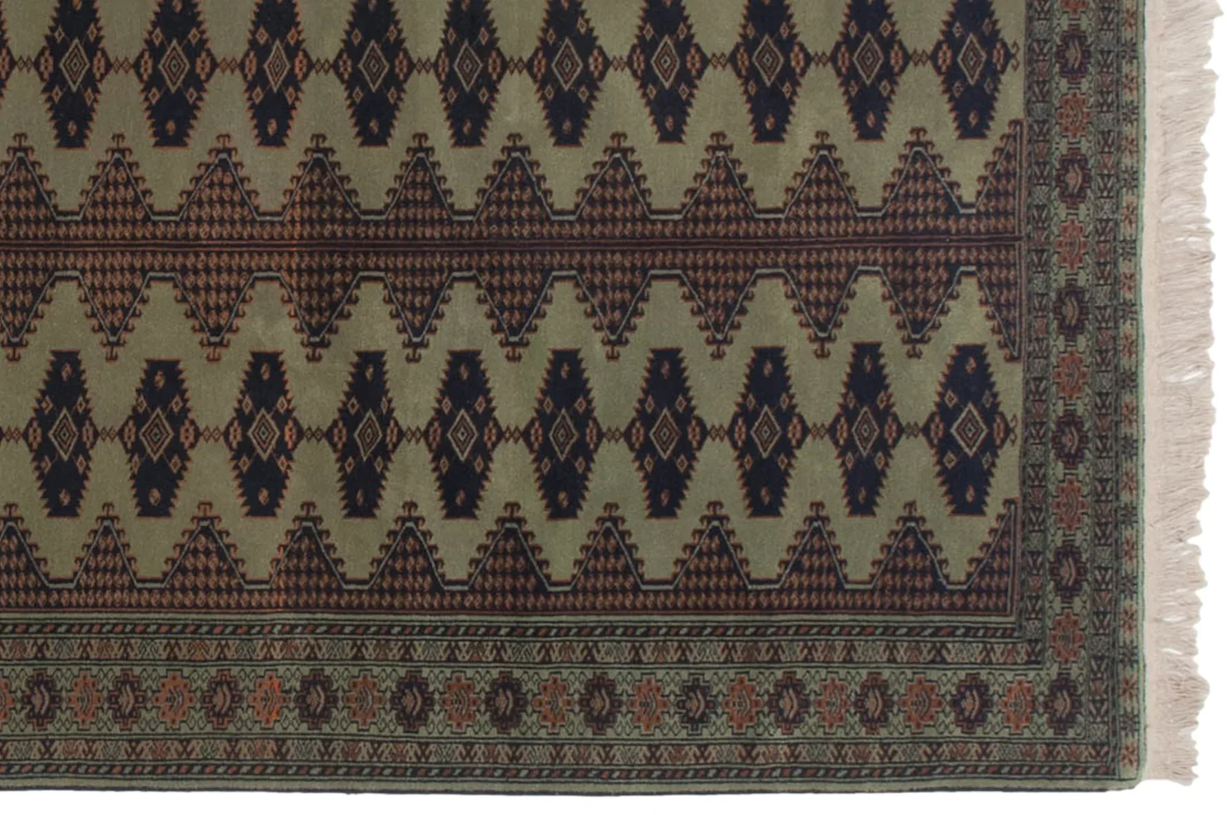 4x6 Vintage Siberian Bokhara Design Rug - Image 2