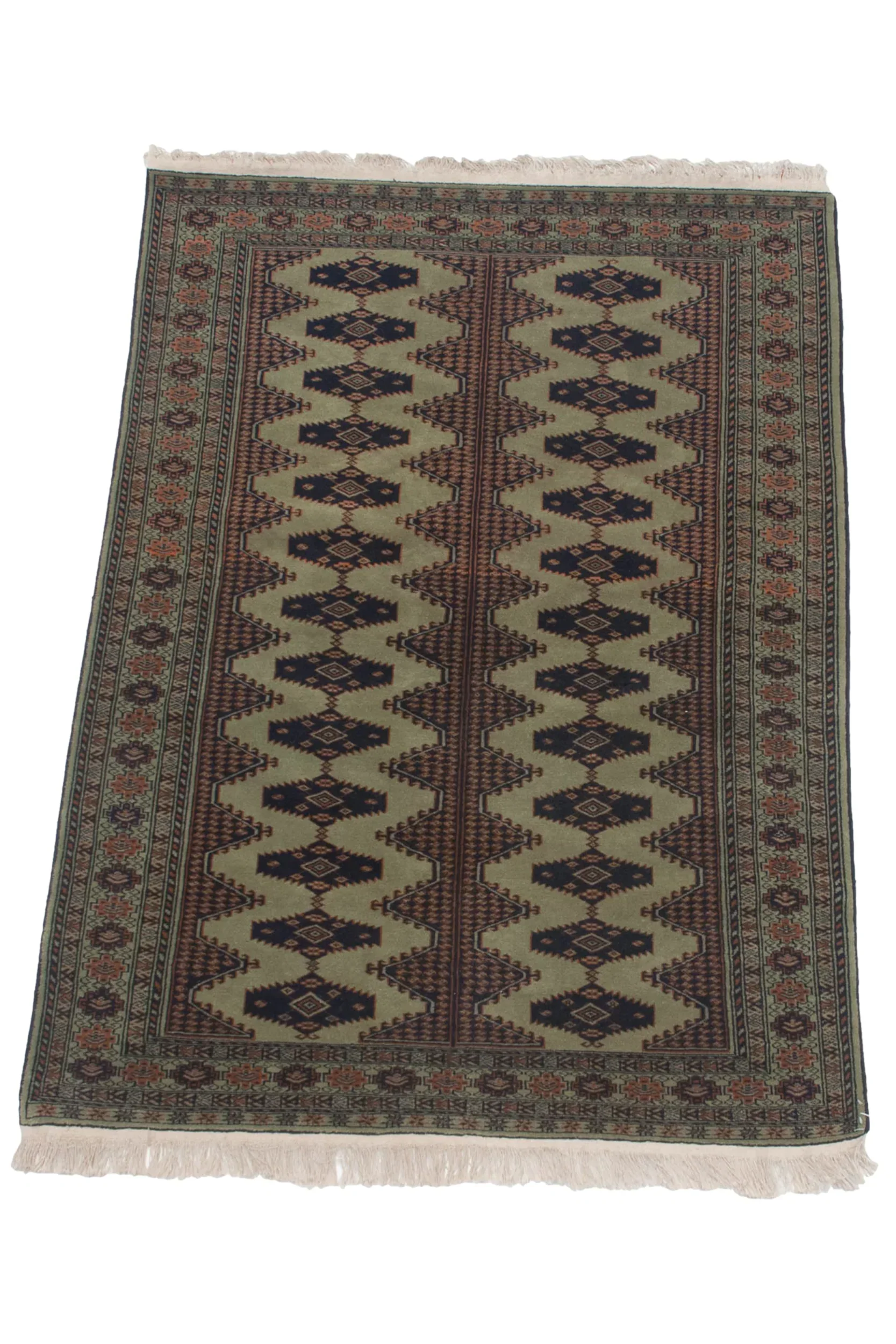4x6 Vintage Siberian Bokhara Design Rug - Image 6