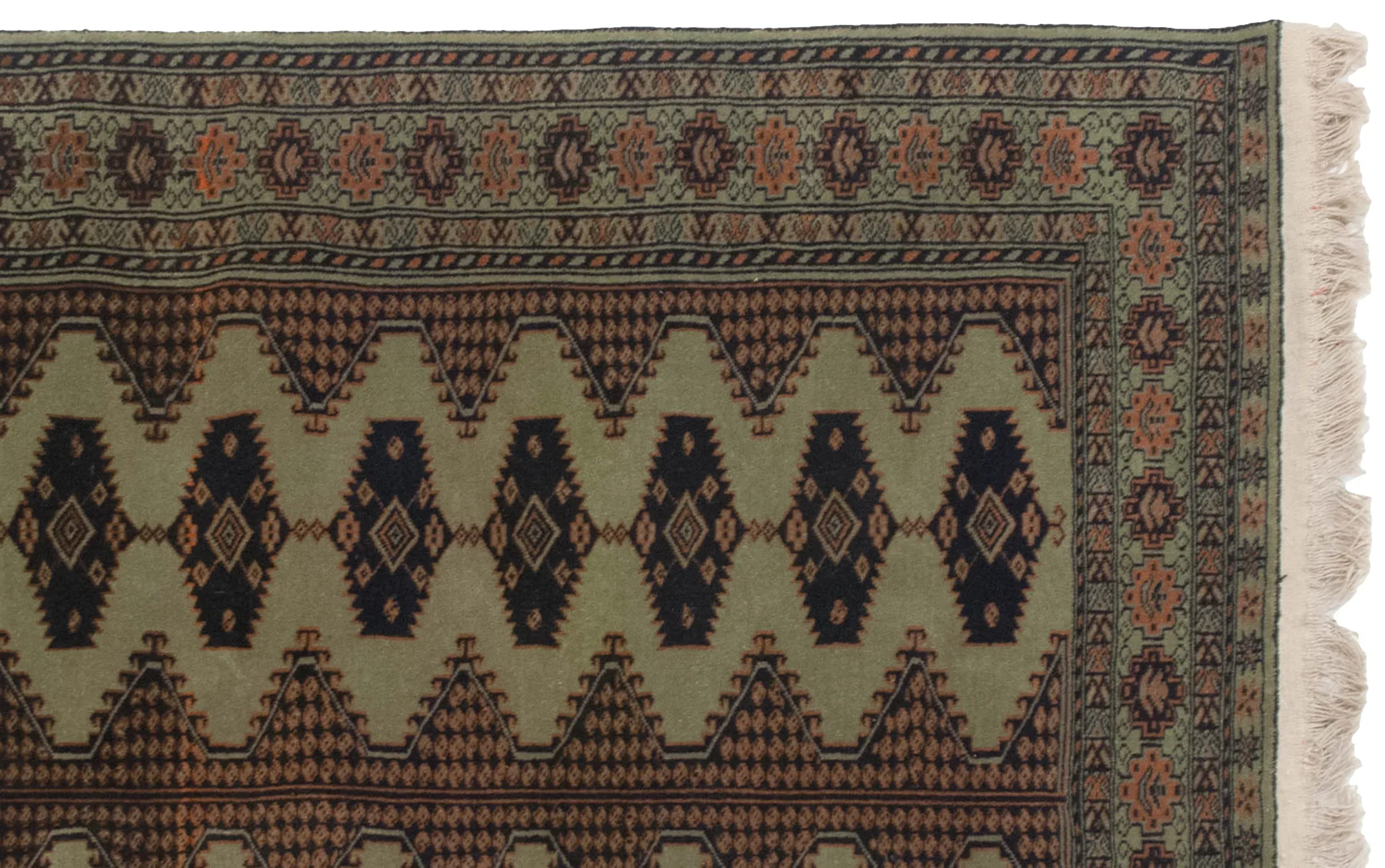 4x6 Vintage Siberian Bokhara Design Rug - Image 7