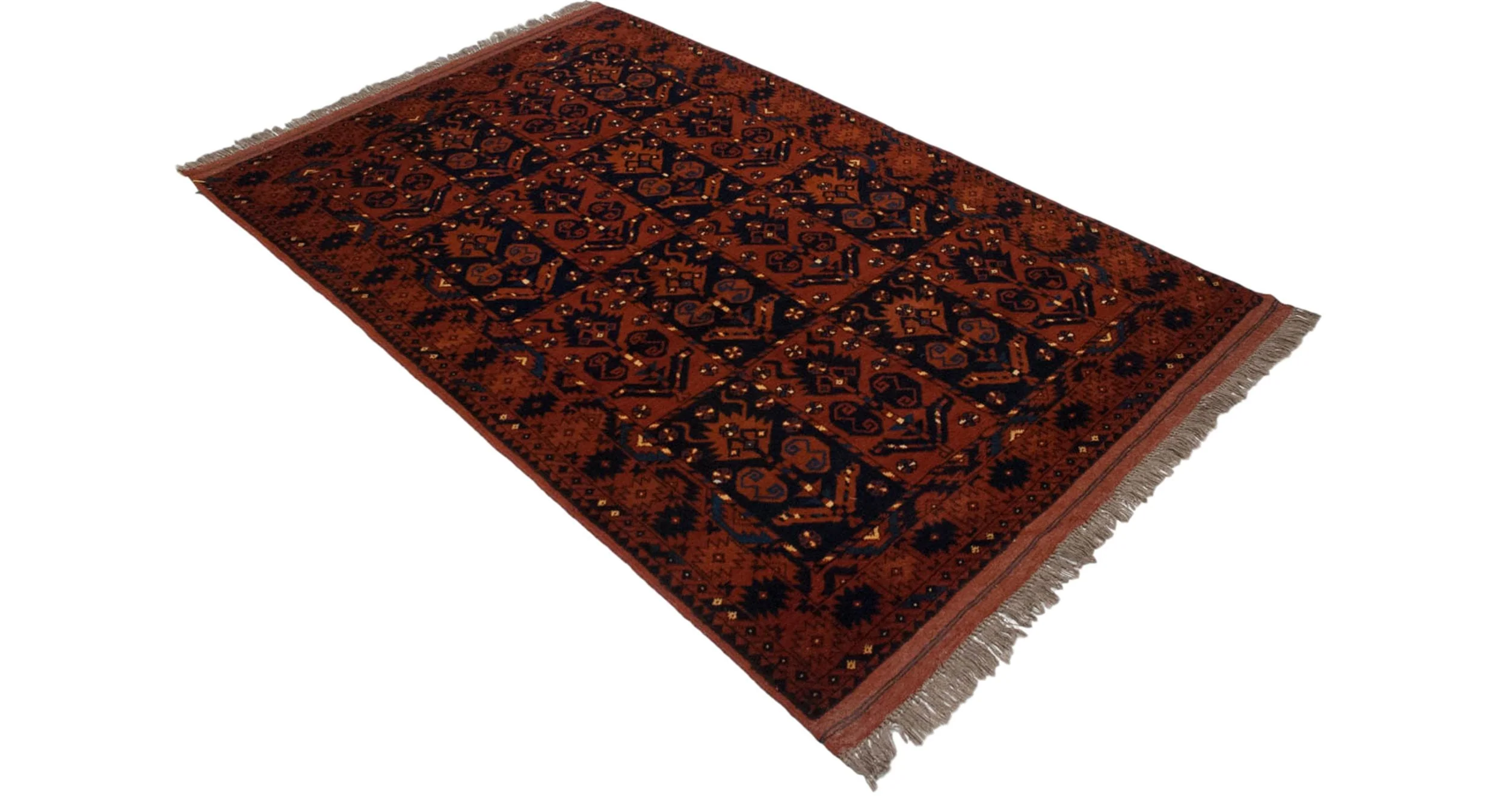 4x6 Vintage Taghan Rug - Image 10