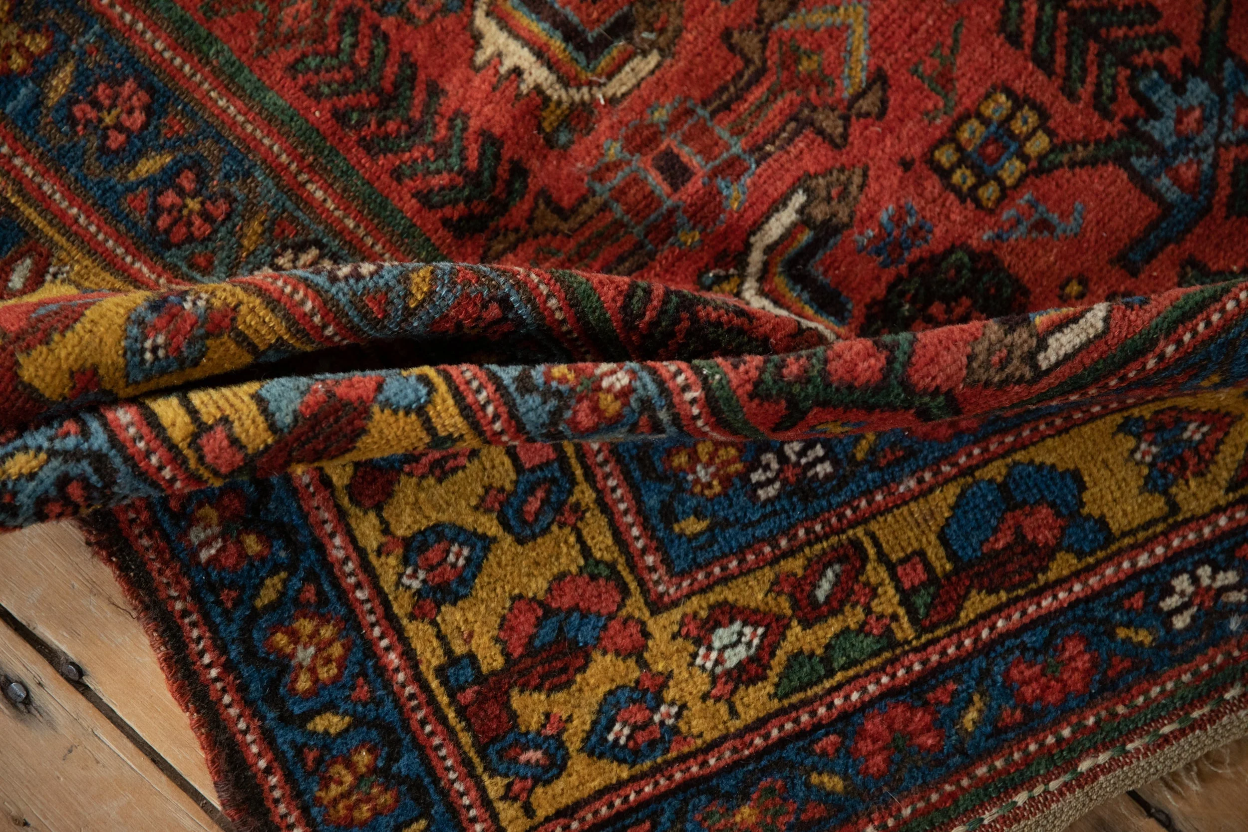 4x7.5 Antique Kurdish Bijar Rug - Image 10
