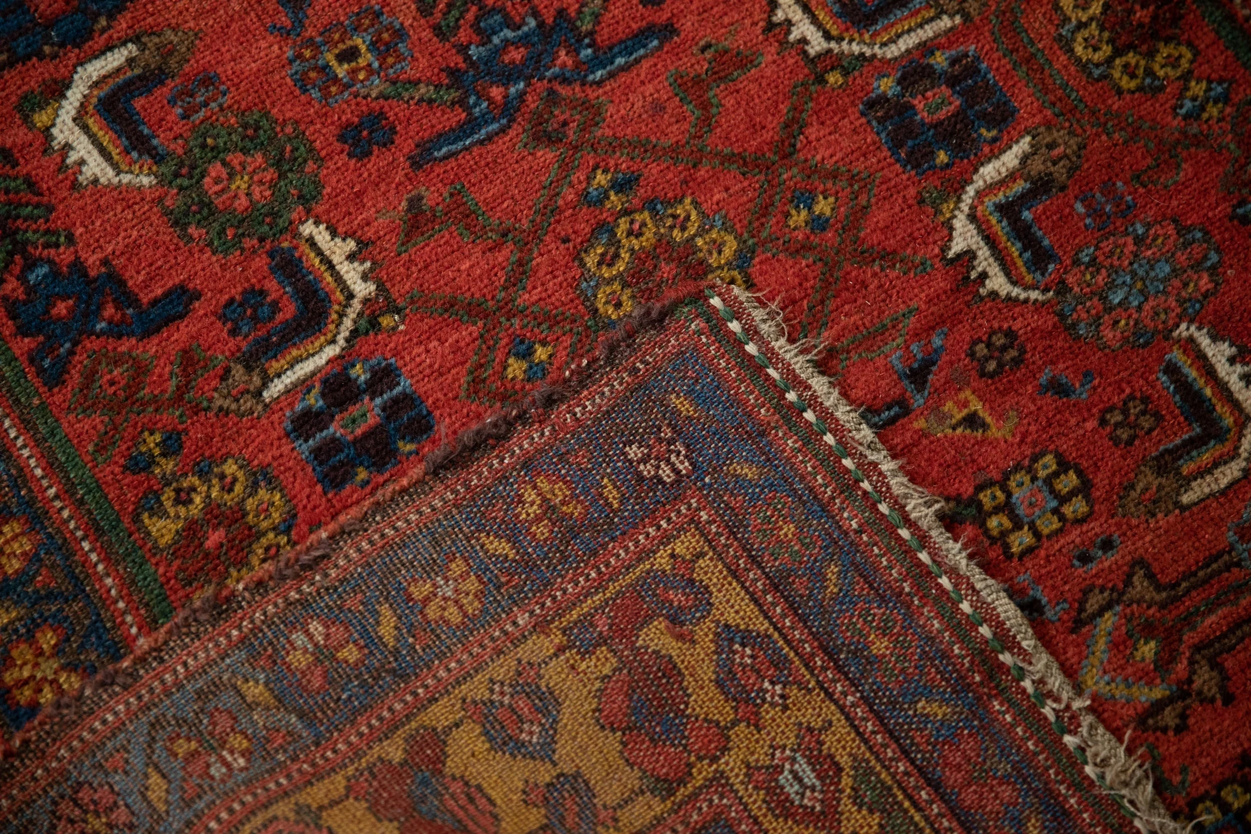 4x7.5 Antique Kurdish Bijar Rug - Image 11