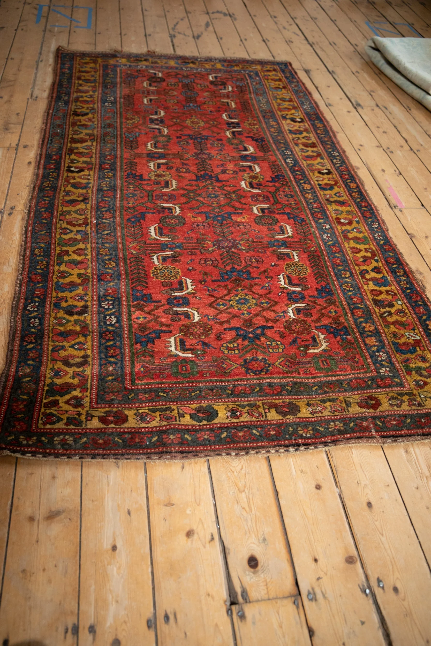 4x7.5 Antique Kurdish Bijar Rug - Image 4