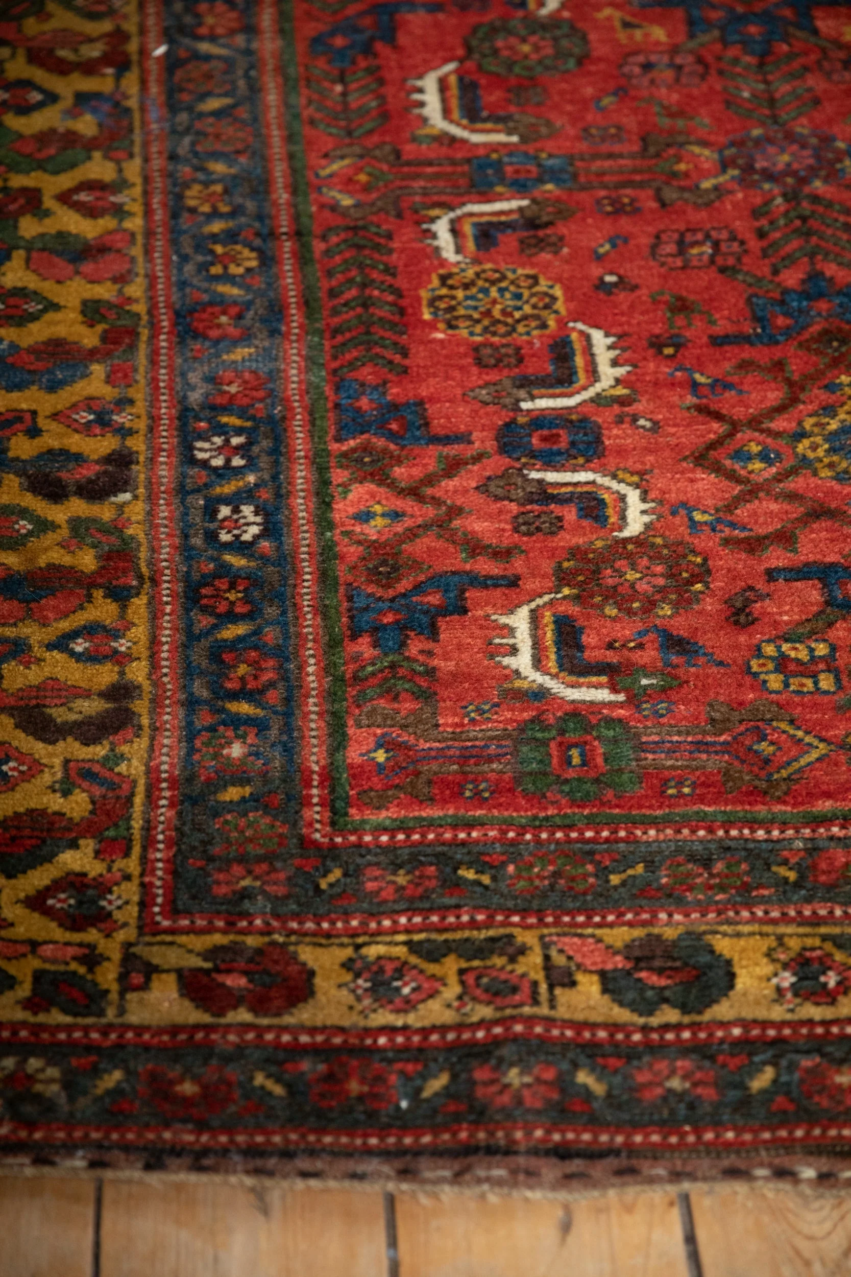 4x7.5 Antique Kurdish Bijar Rug - Image 5