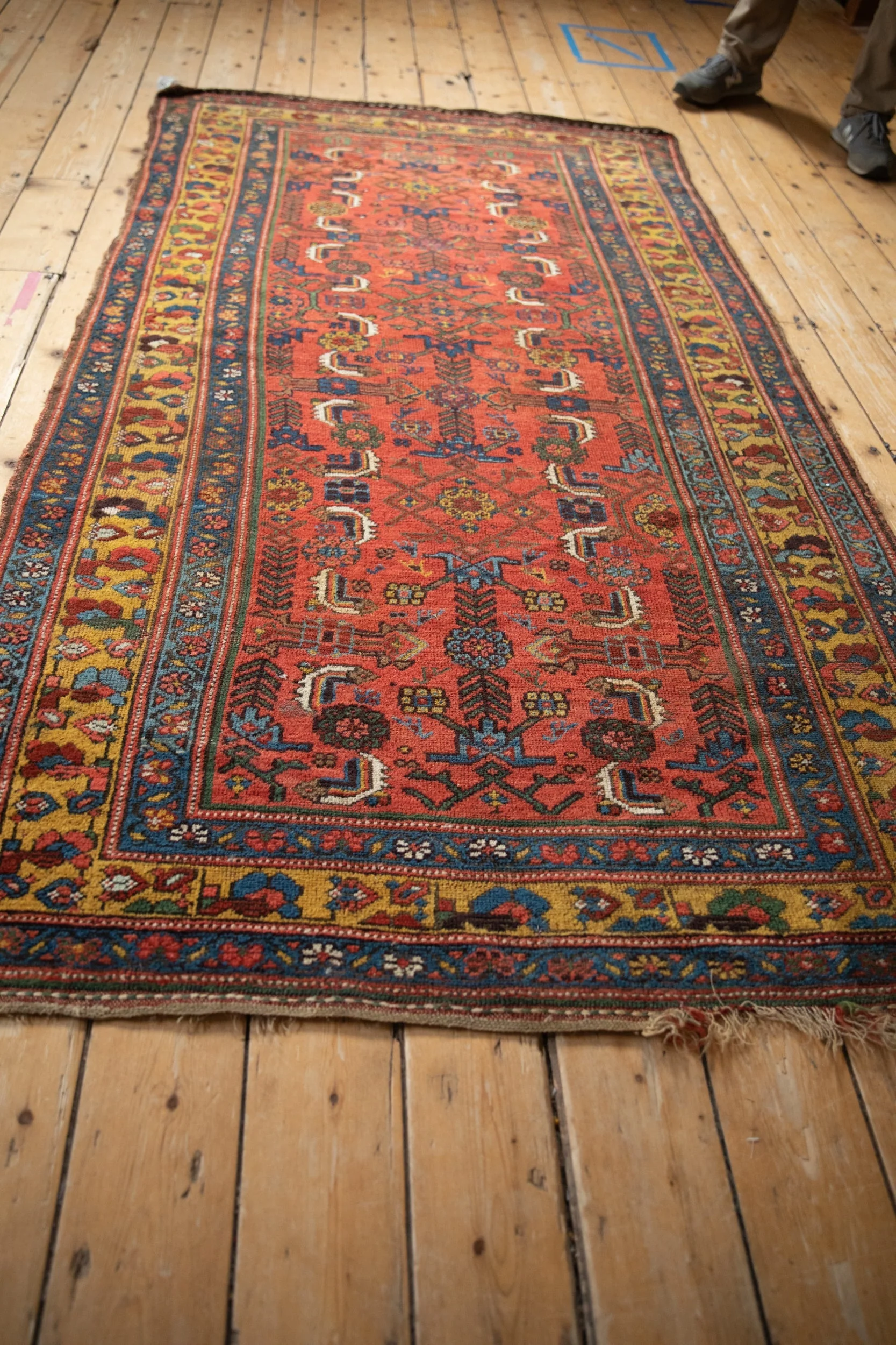 4x7.5 Antique Kurdish Bijar Rug - Image 8