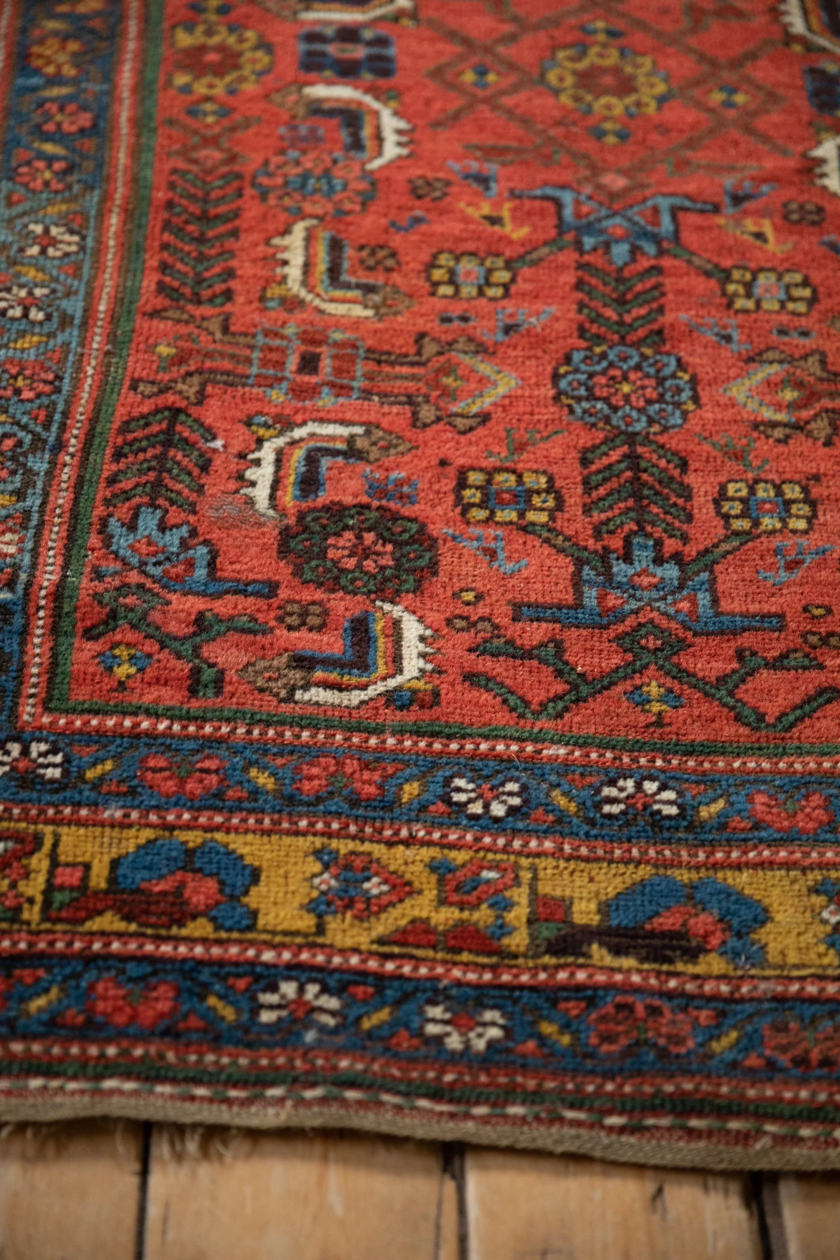 4x7.5 Antique Kurdish Bijar Rug - Image 9
