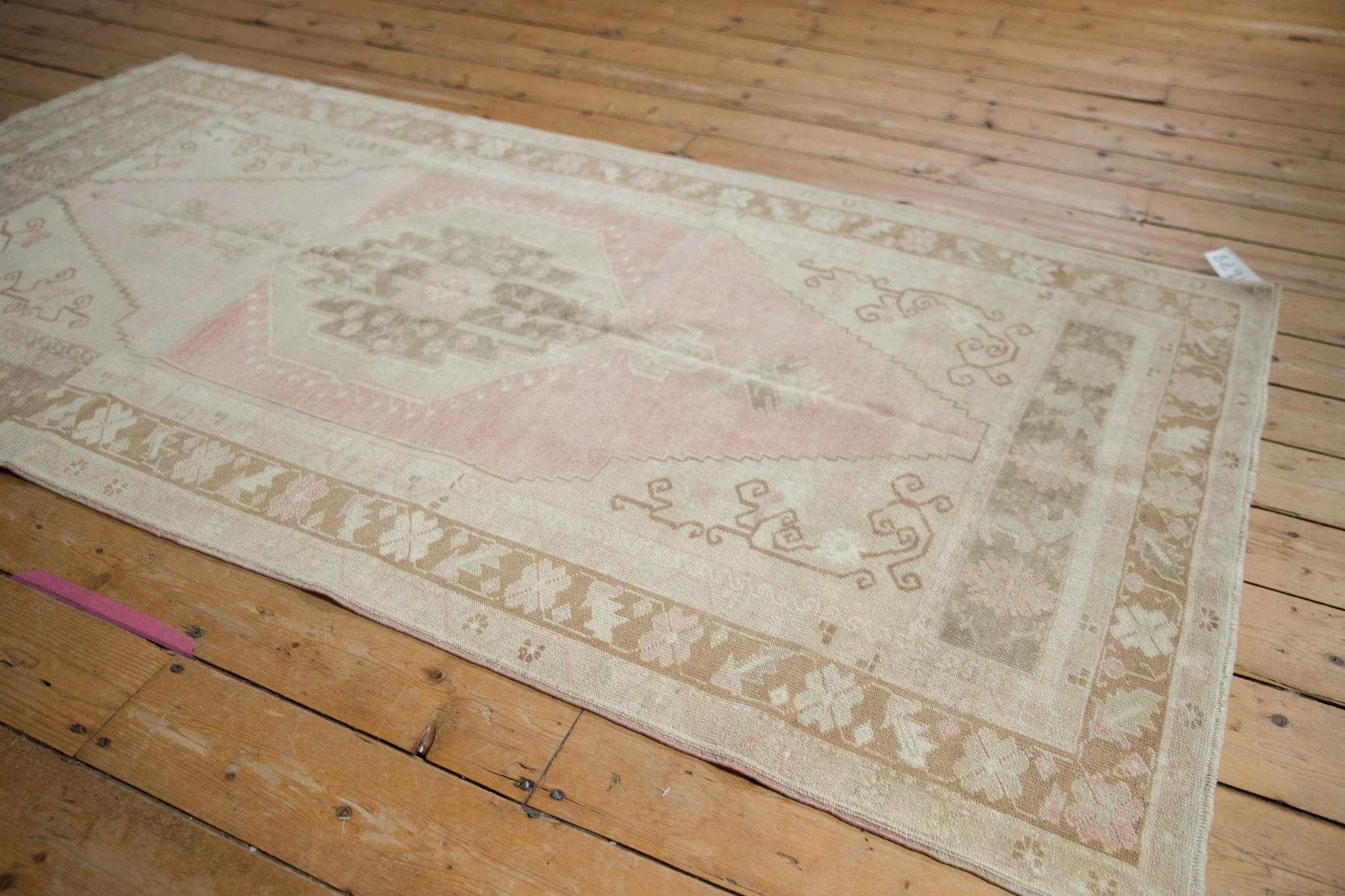 4x7.5 Vintage Distressed Oushak Rug - Image 10