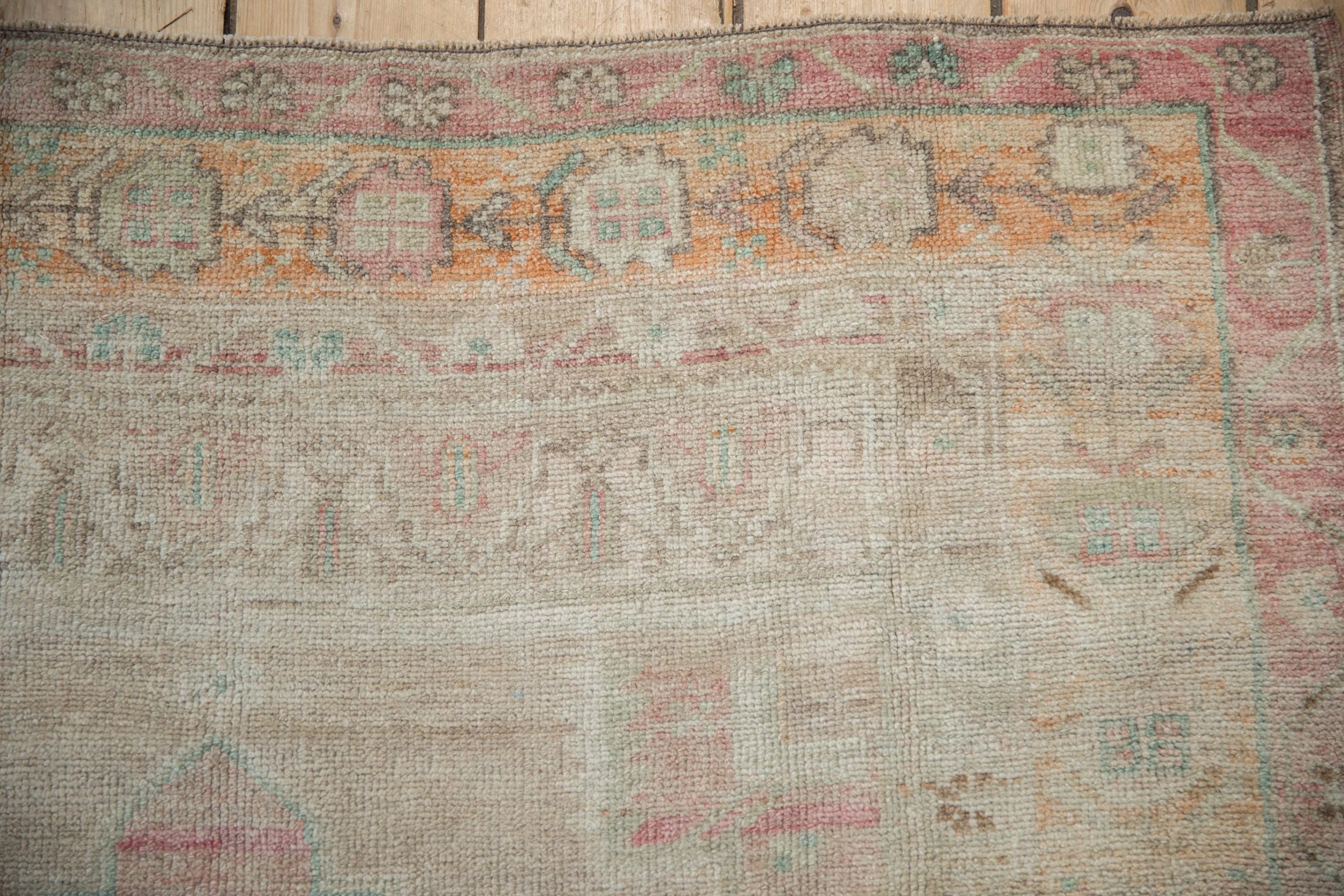 4x7.5 Vintage Distressed Oushak Rug - Image 3