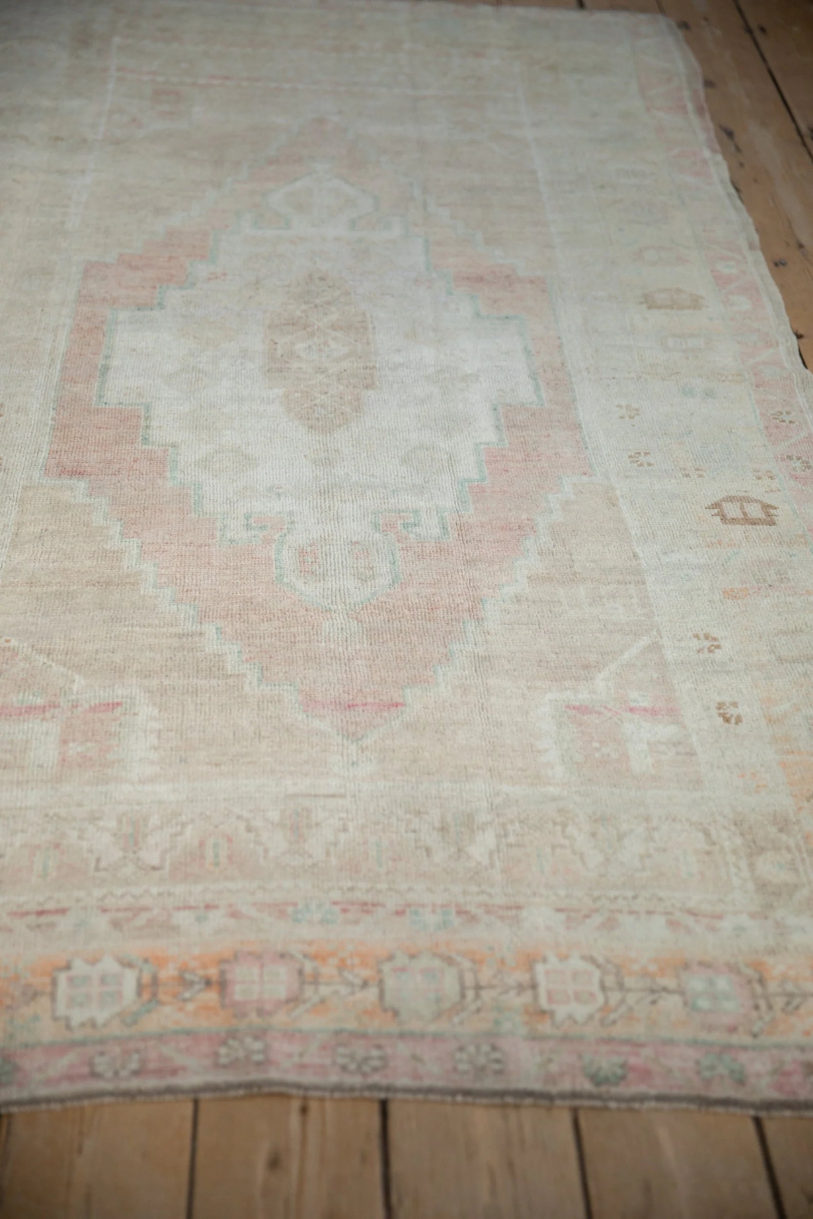 4x7.5 Vintage Distressed Oushak Rug - Image 5