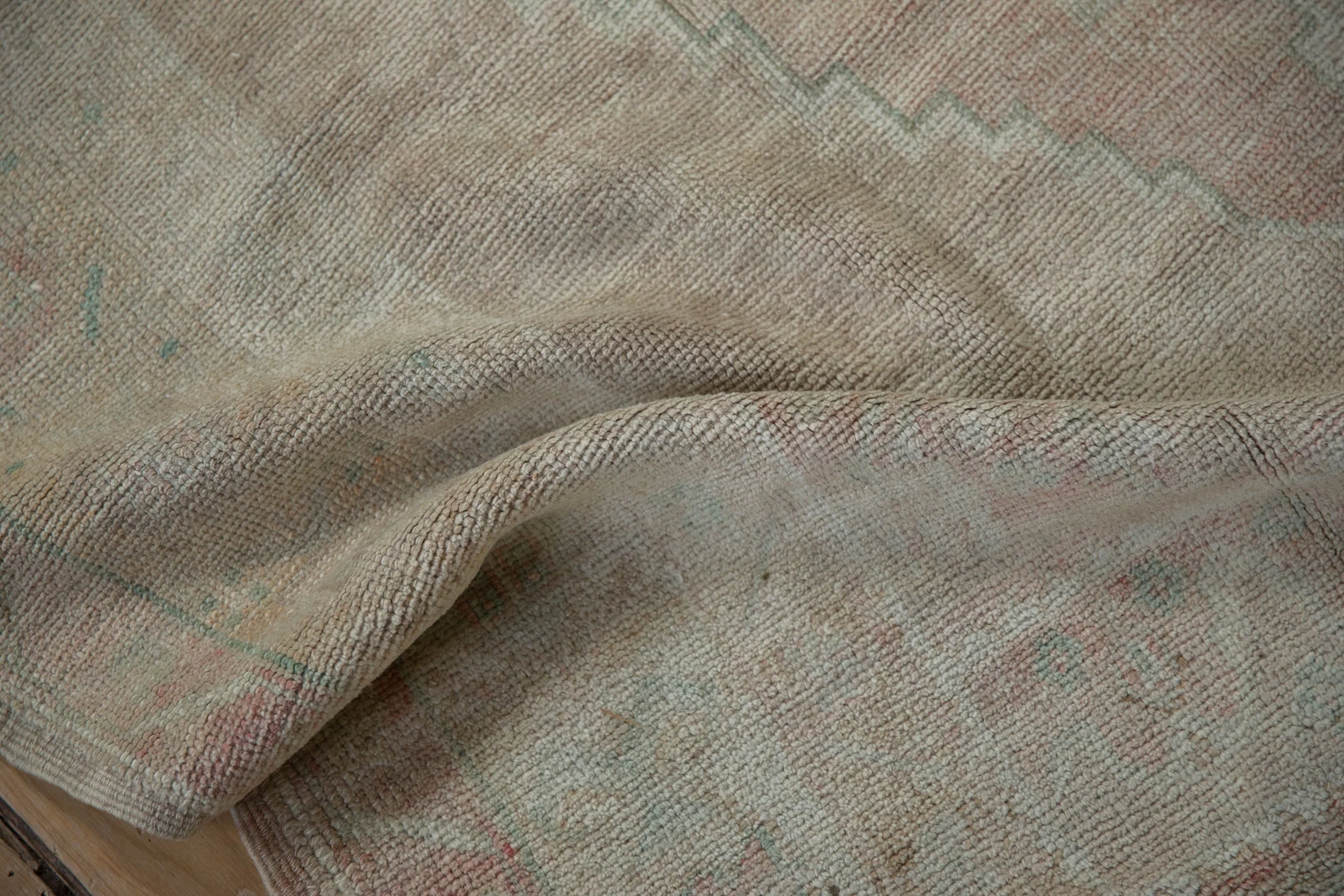 4x7.5 Vintage Distressed Oushak Rug - Image 8
