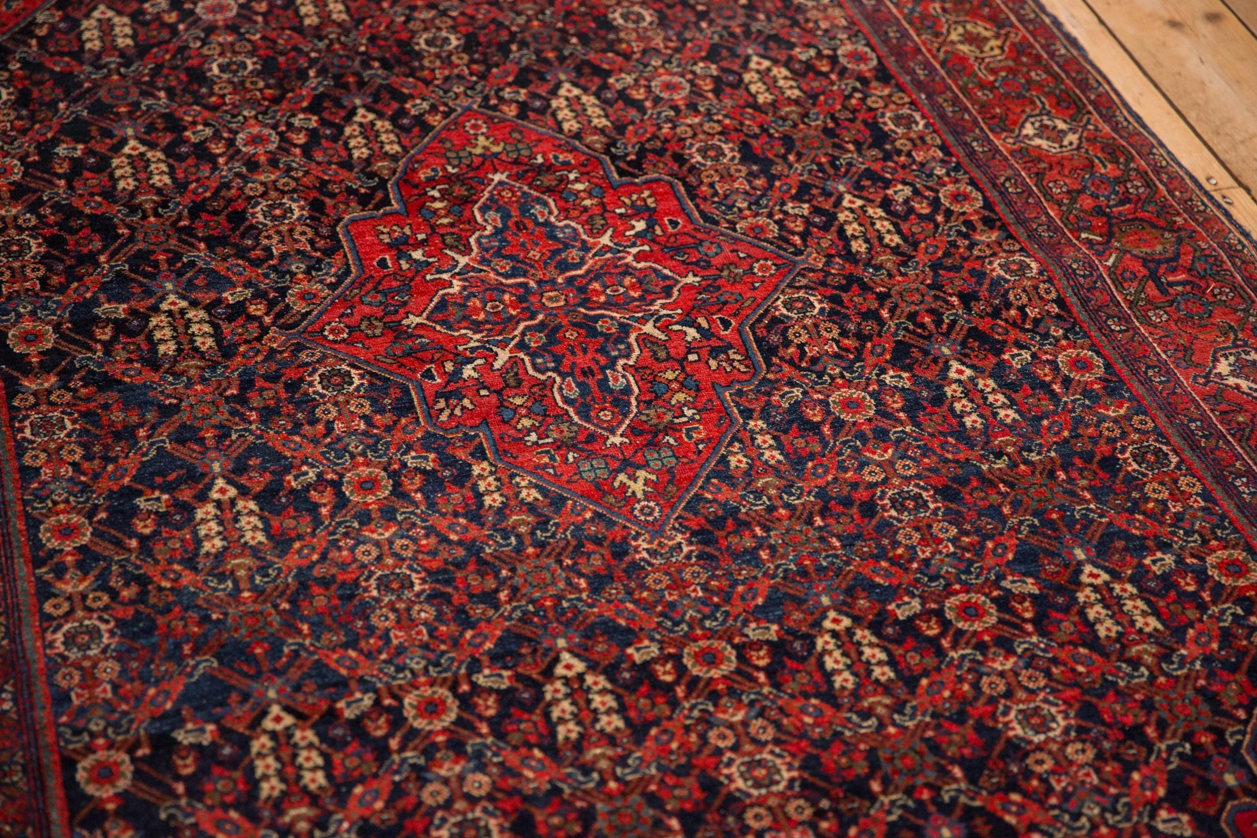 4x7 Antique Sarouk Rug - Image 8