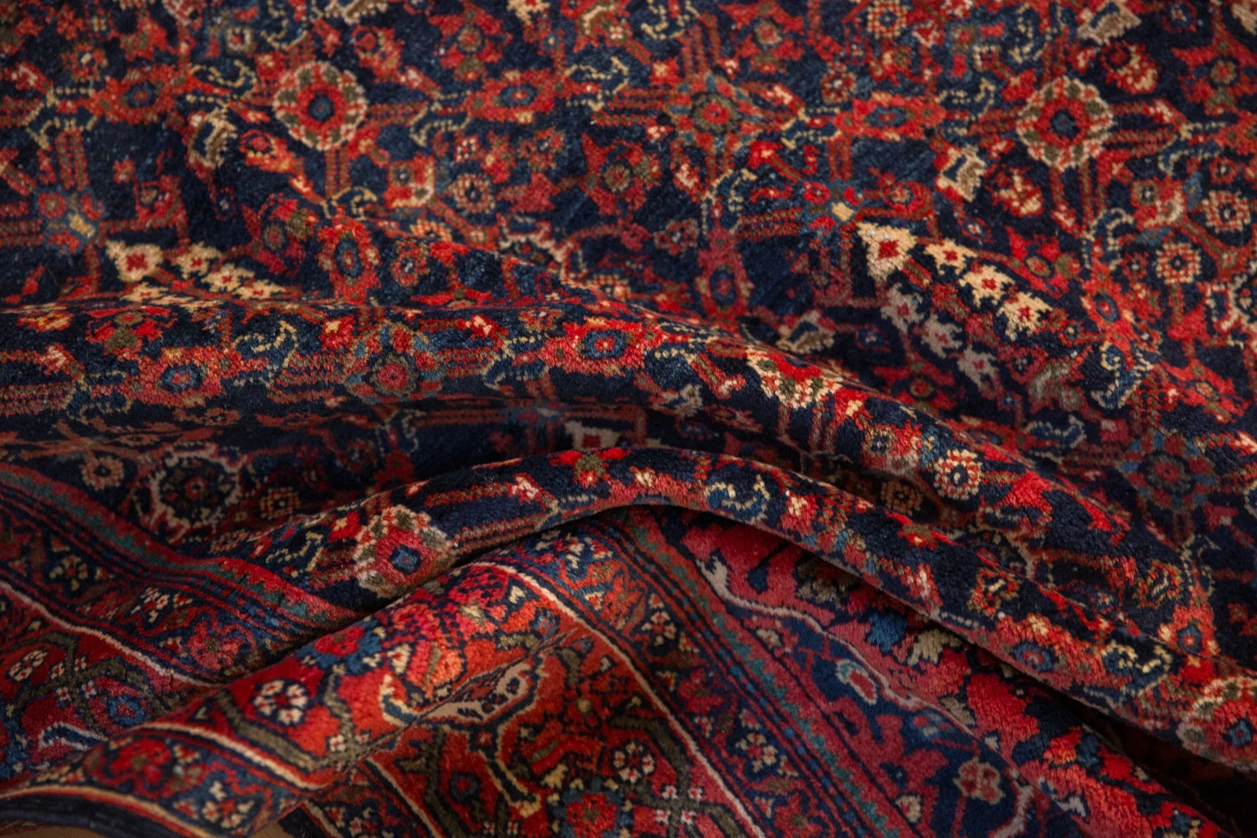 4x7 Antique Sarouk Rug - Image 9