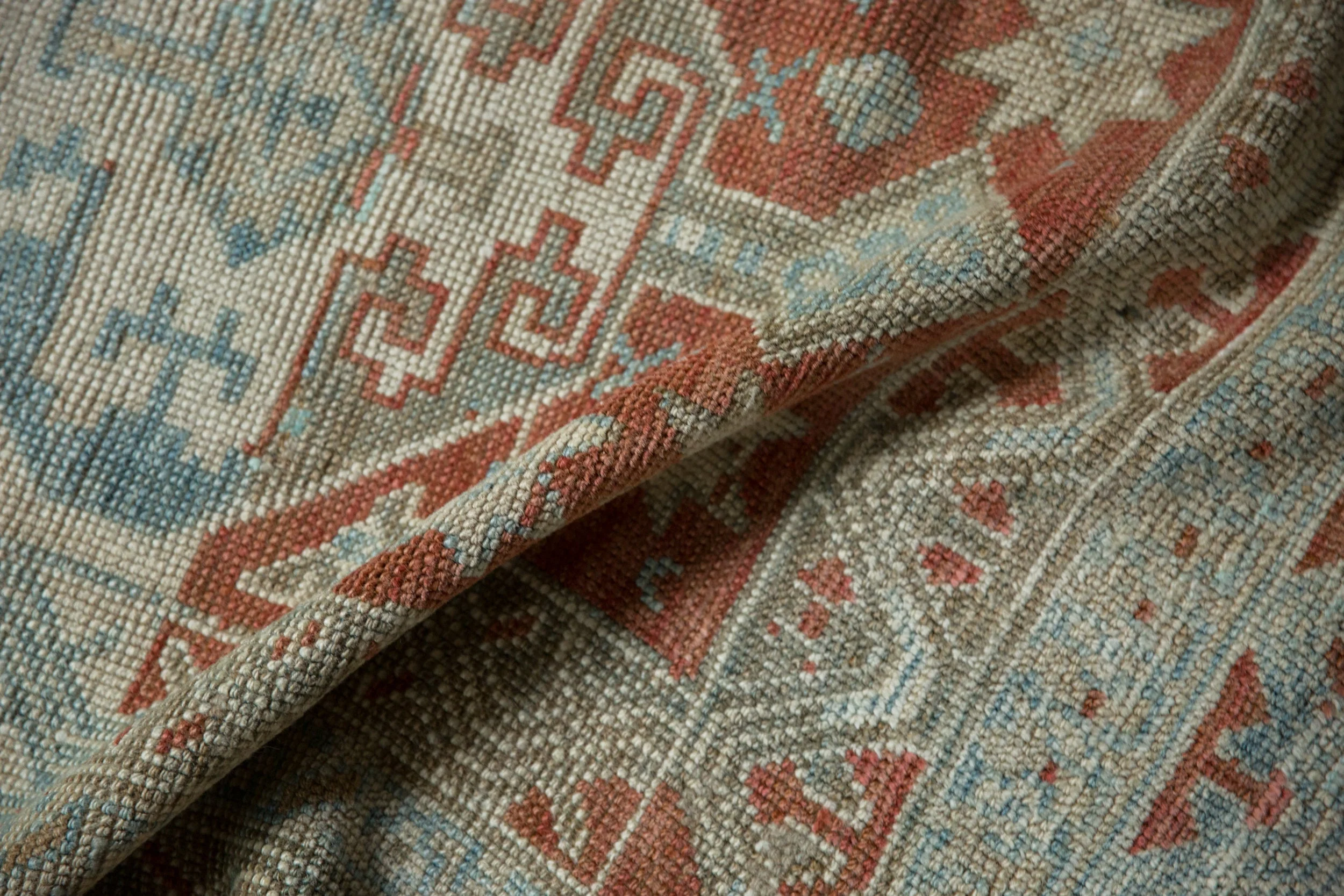 4x7 Vintage Distressed Anatolian Rug - Image 8