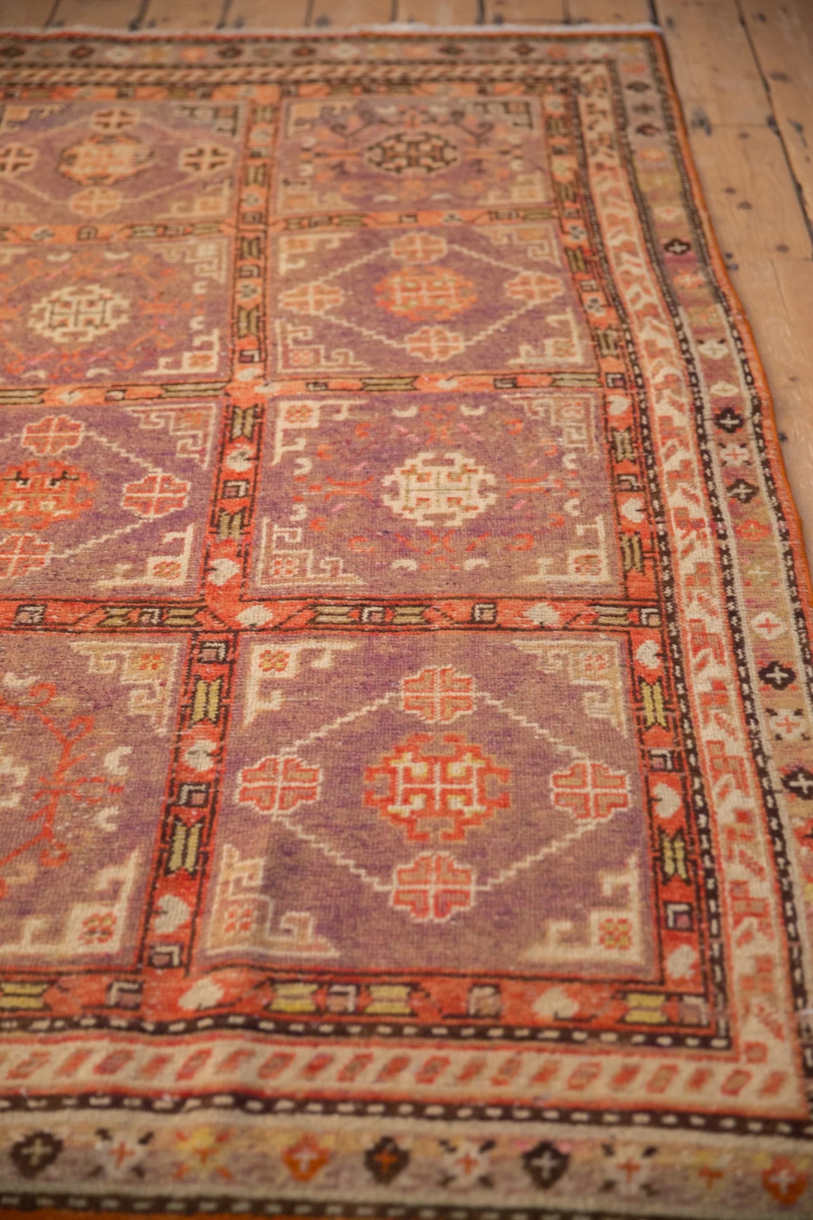 4x7 Vintage Distressed Khotan Rug - Image 6