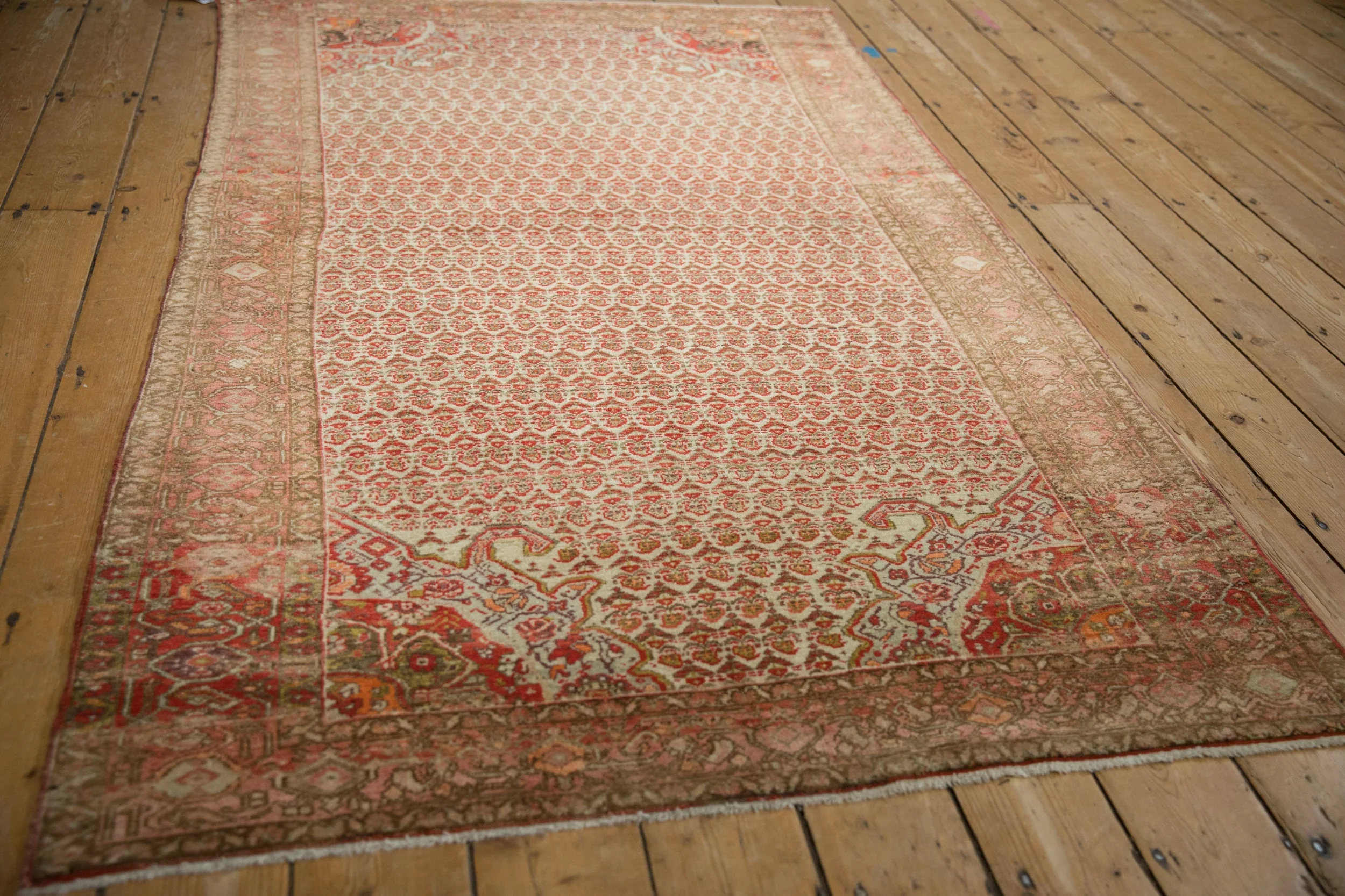 4x7 Vintage Distressed Malayer Rug - Image 4
