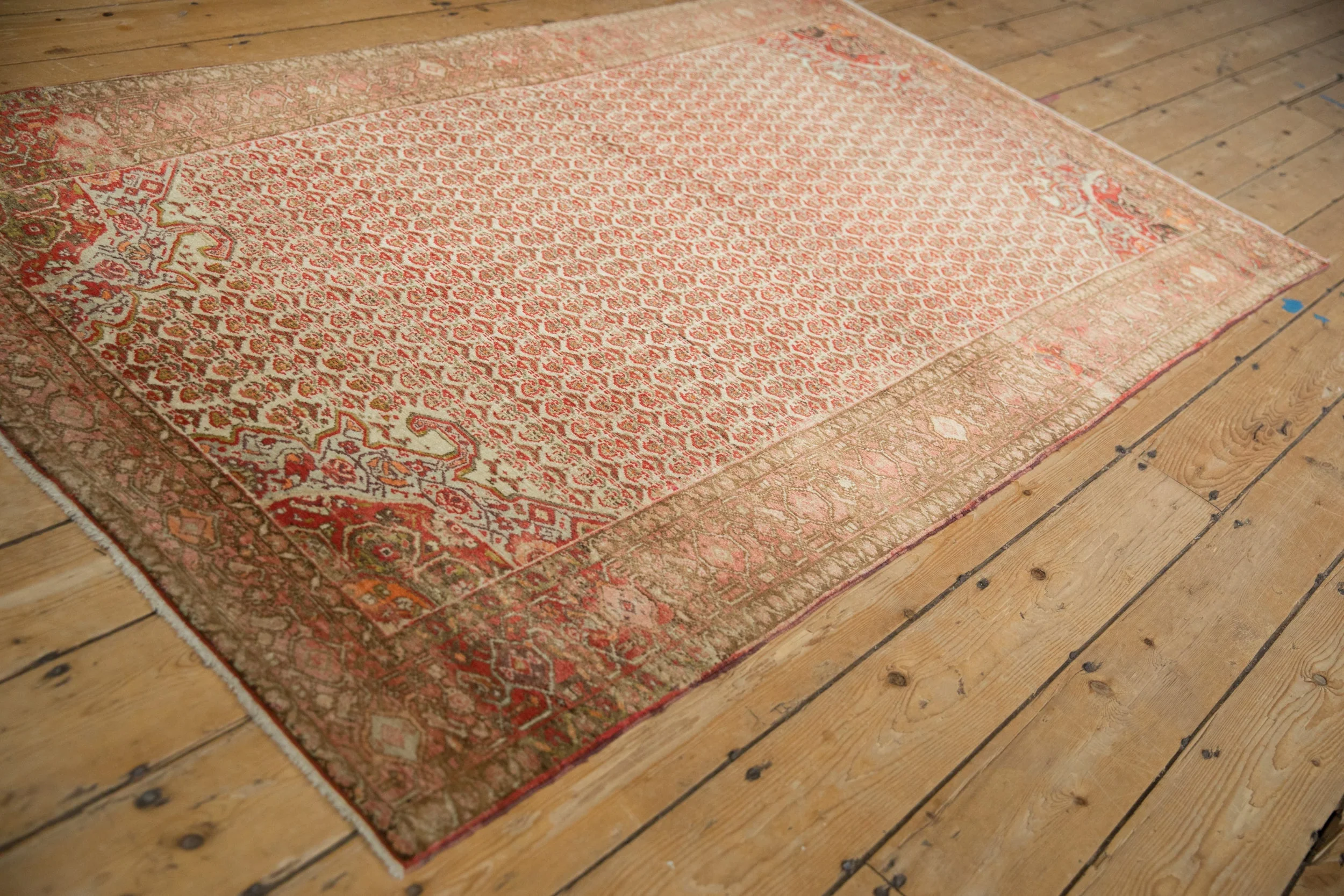 4x7 Vintage Distressed Malayer Rug - Image 6