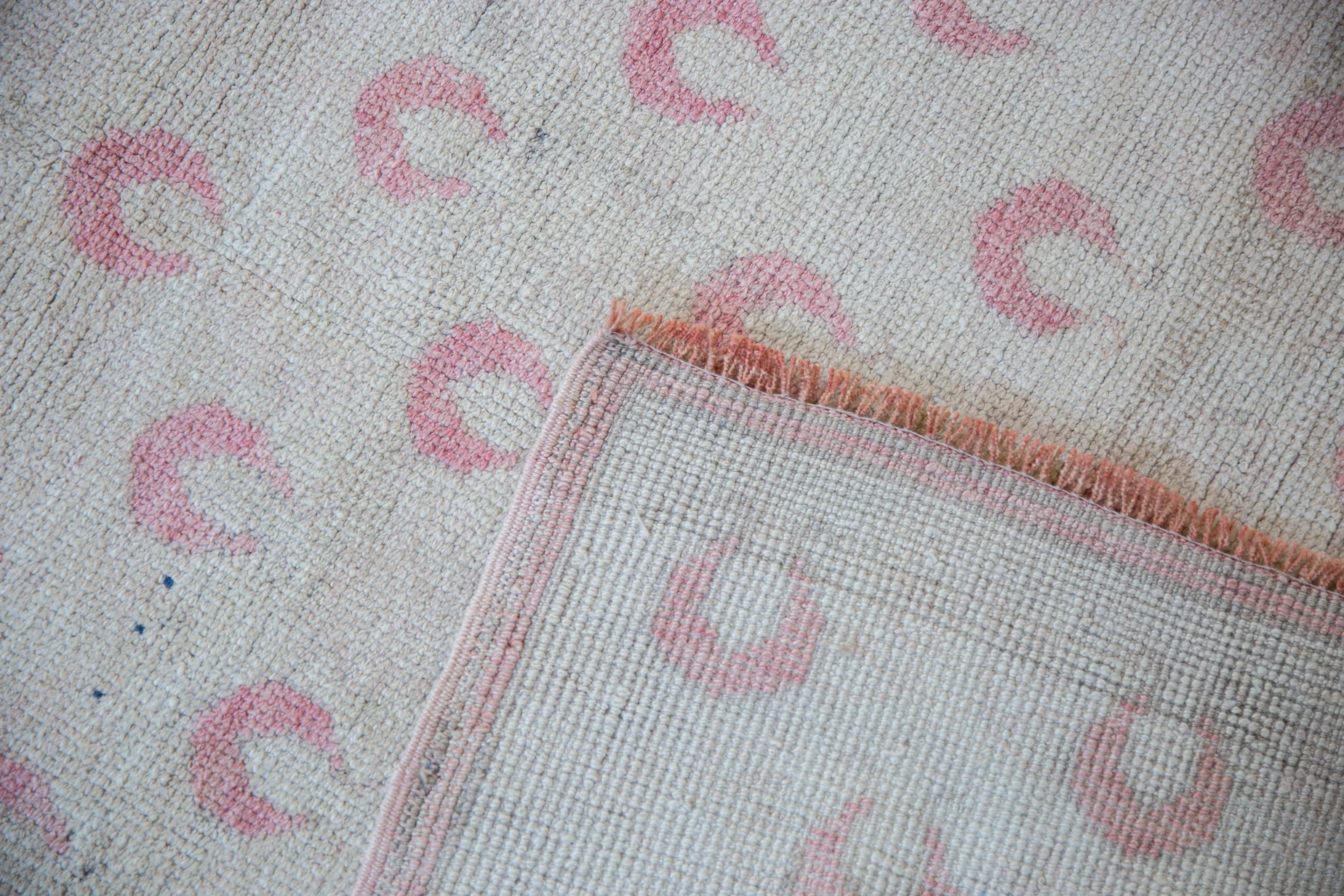 4x7 Vintage Distressed Oushak Rug - Image 10