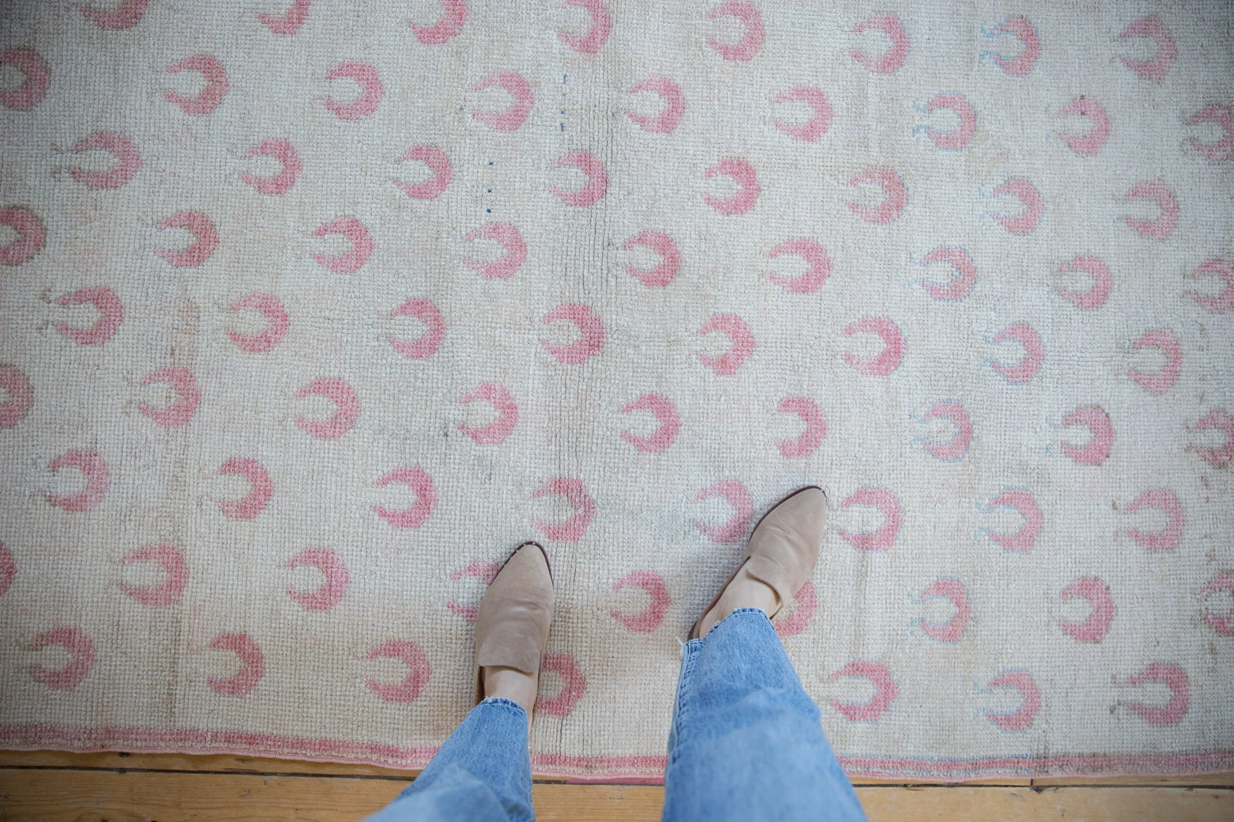 4x7 Vintage Distressed Oushak Rug - Image 2