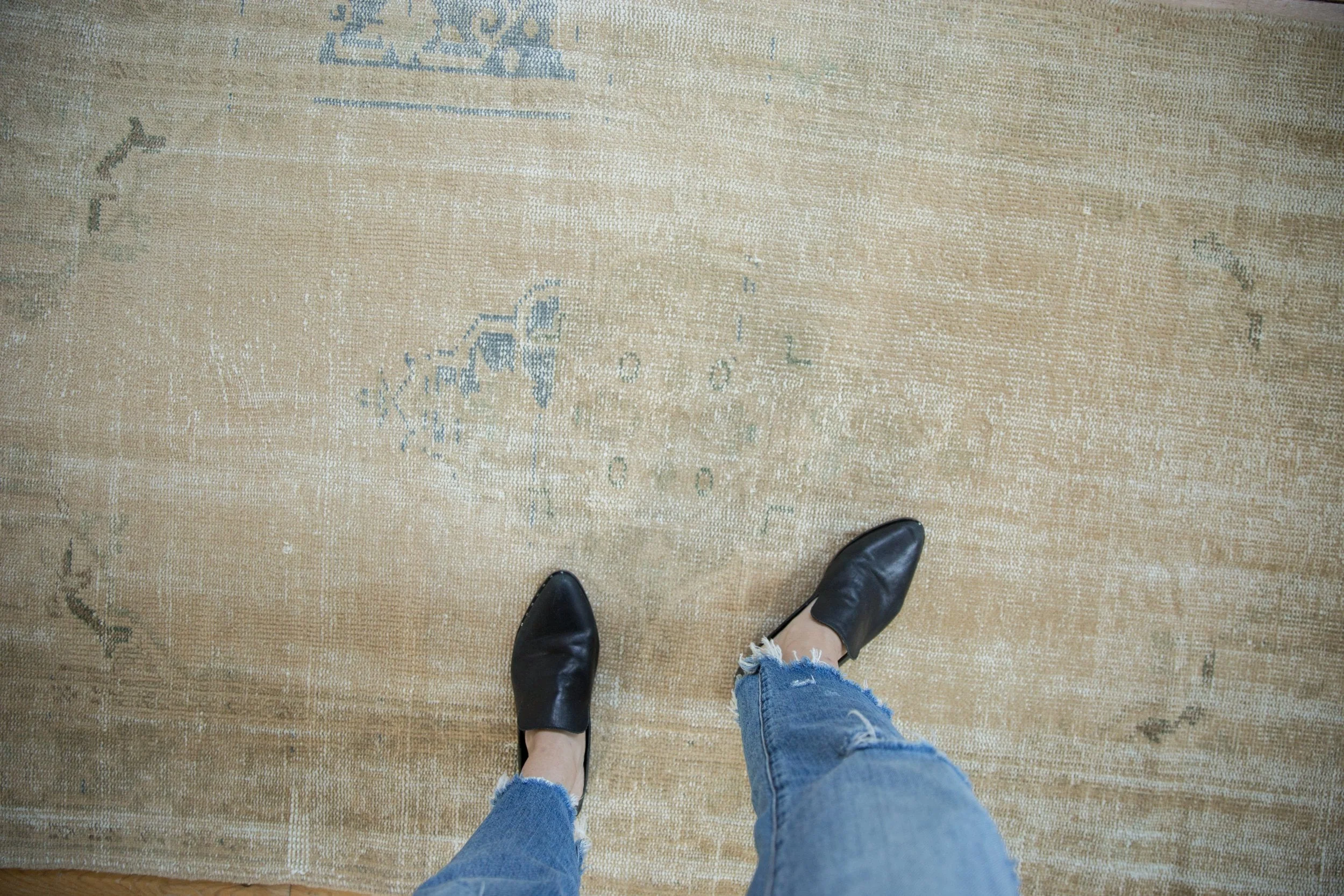 4x7 Vintage Distressed Oushak Rug - Image 2