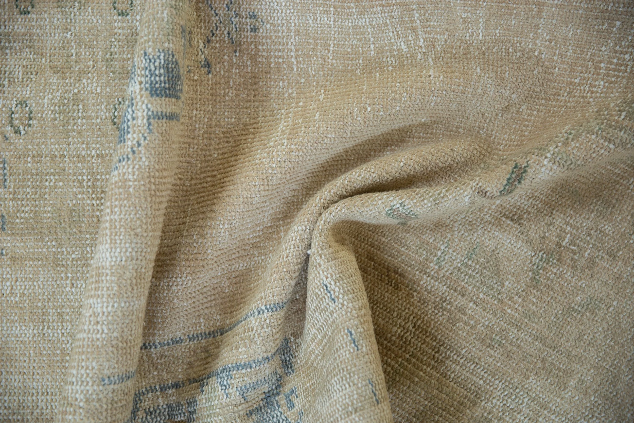 4x7 Vintage Distressed Oushak Rug - Image 8