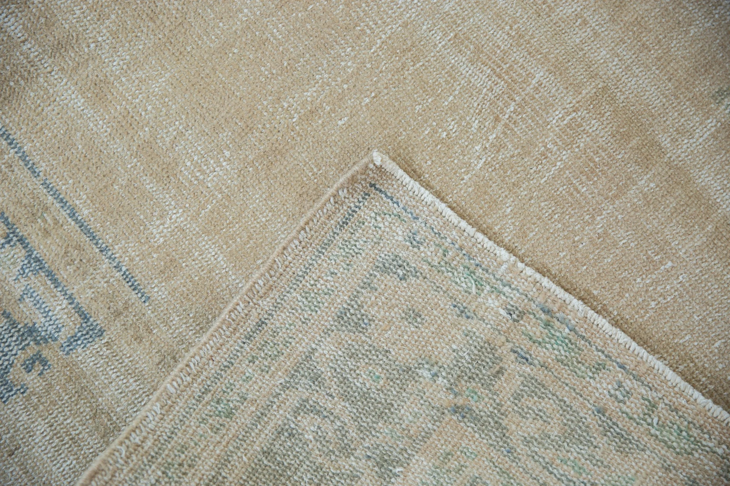 4x7 Vintage Distressed Oushak Rug - Image 9