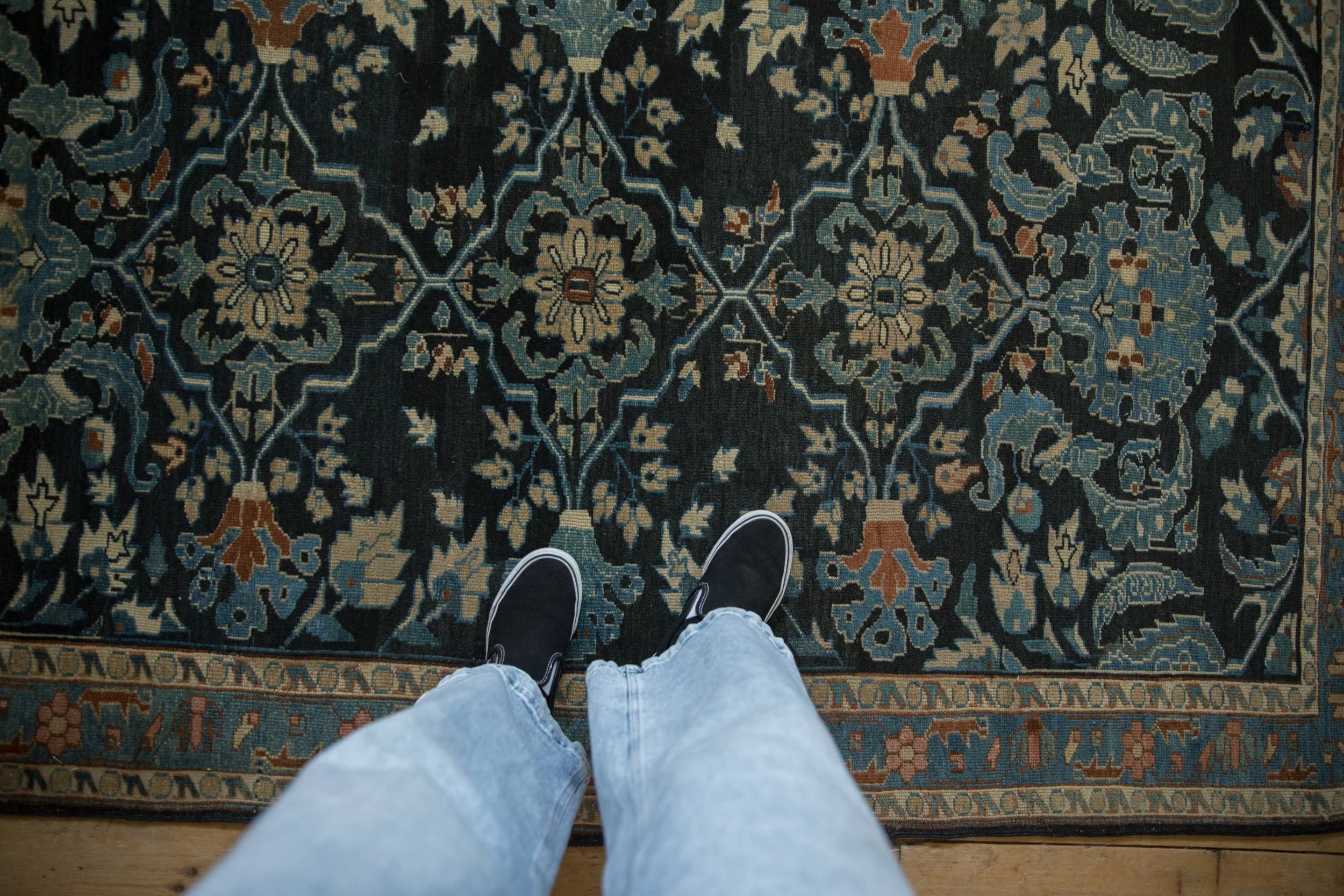 4x7 Vintage Fine Distressed Lilihan Rug - Image 2