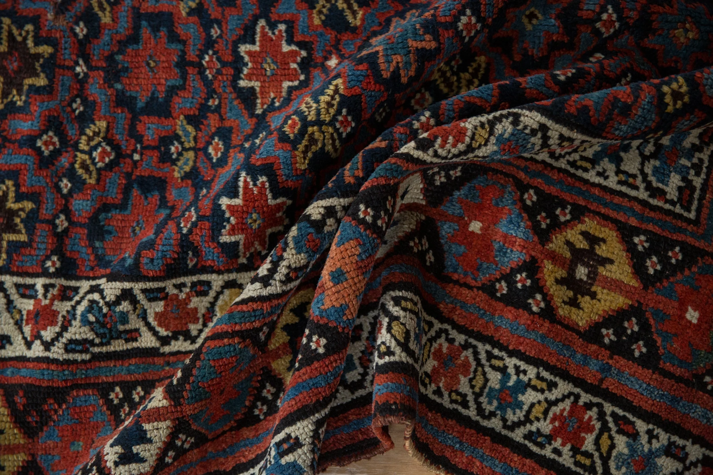 4x7 Vintage Kurd Rug - Image 8