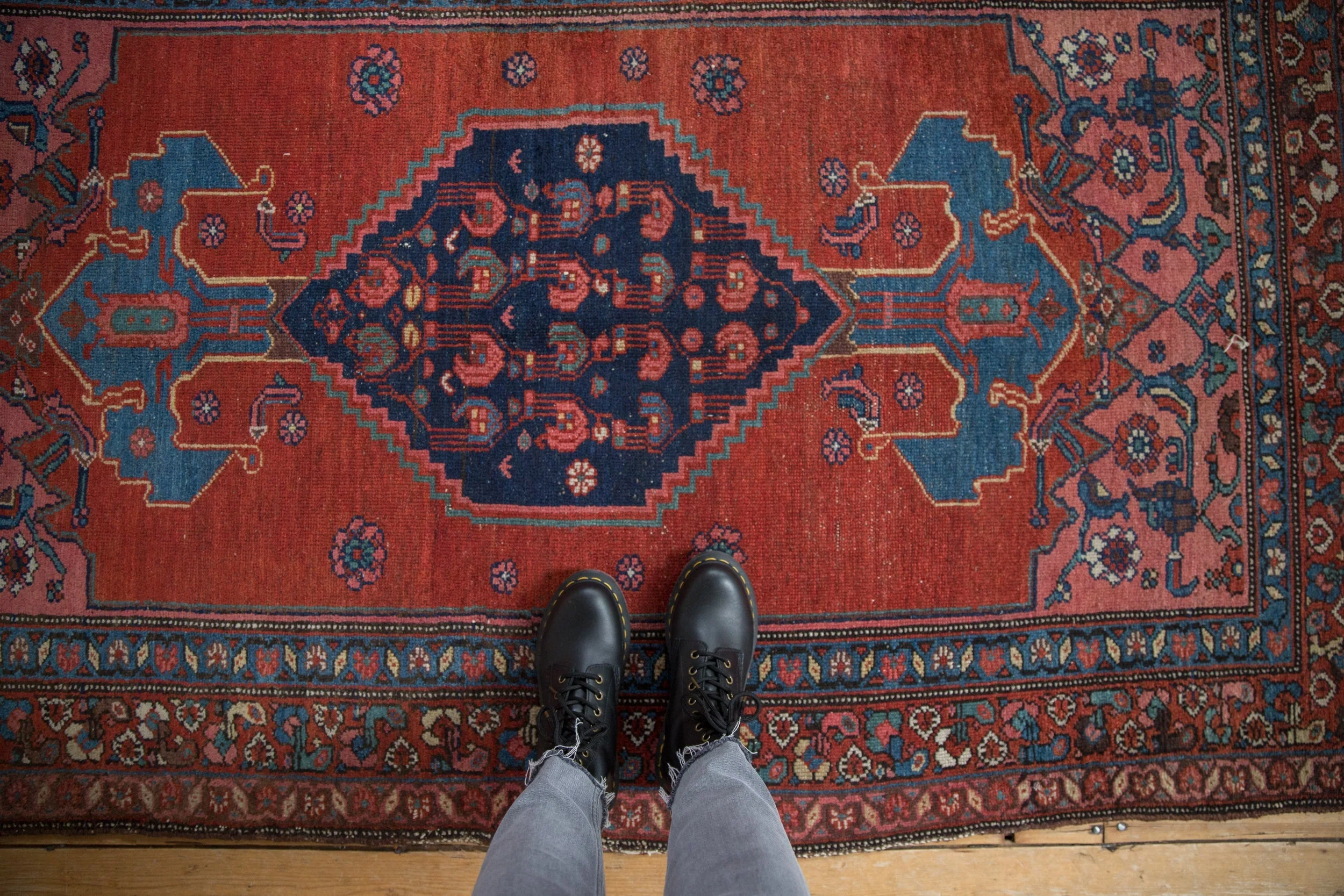 4x7 Vintage Kurdish Bijar Rug - Image 2
