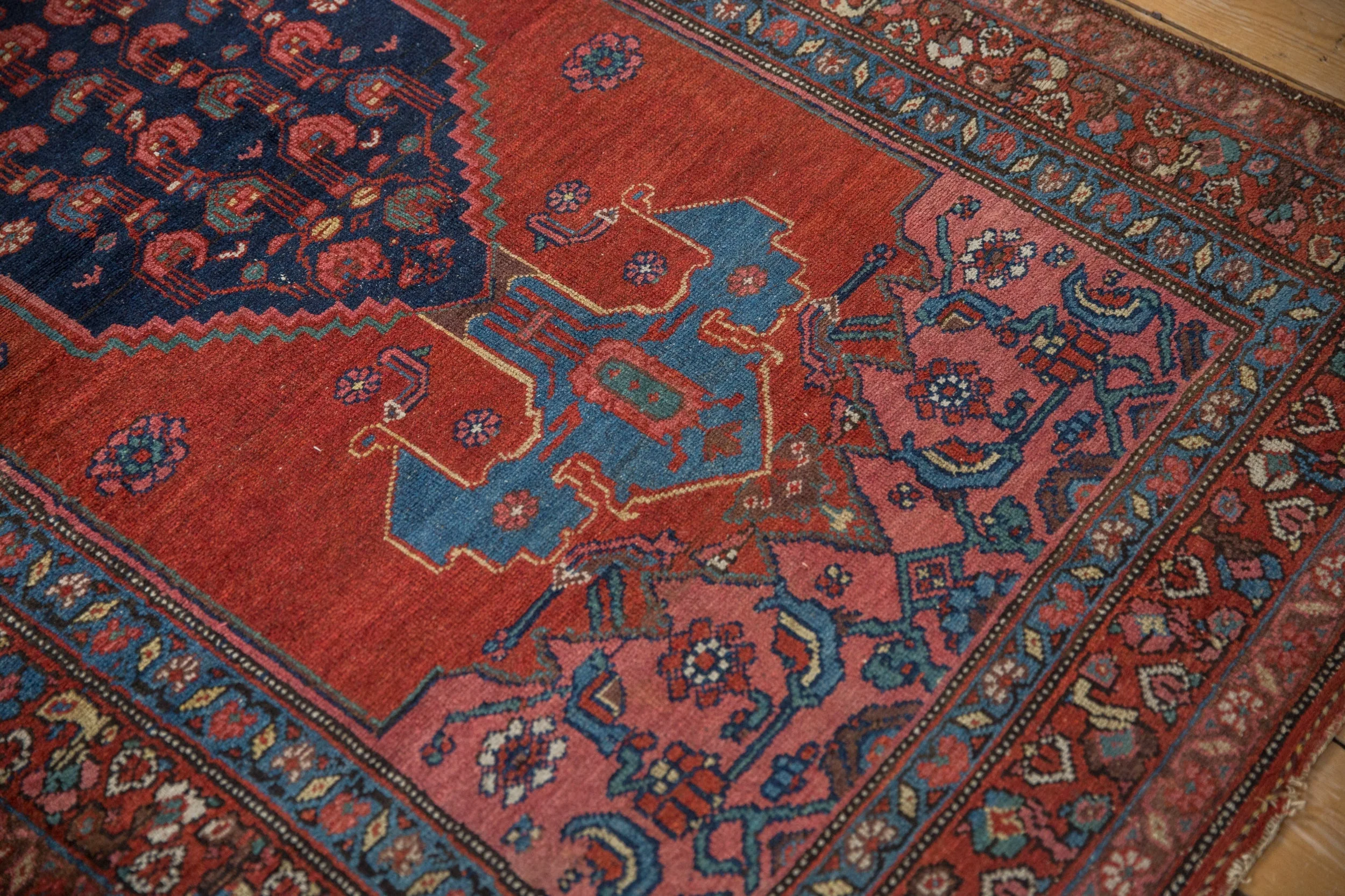 4x7 Vintage Kurdish Bijar Rug - Image 7