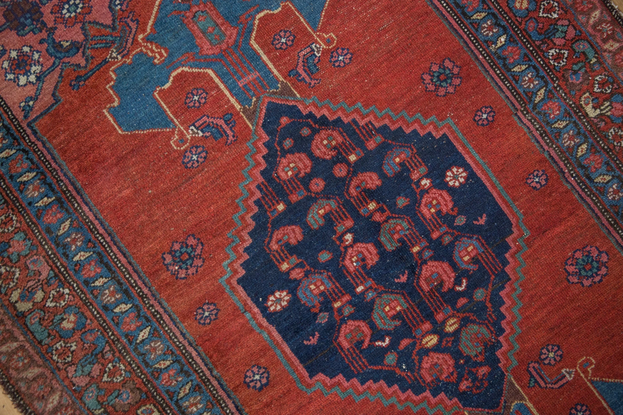 4x7 Vintage Kurdish Bijar Rug - Image 8