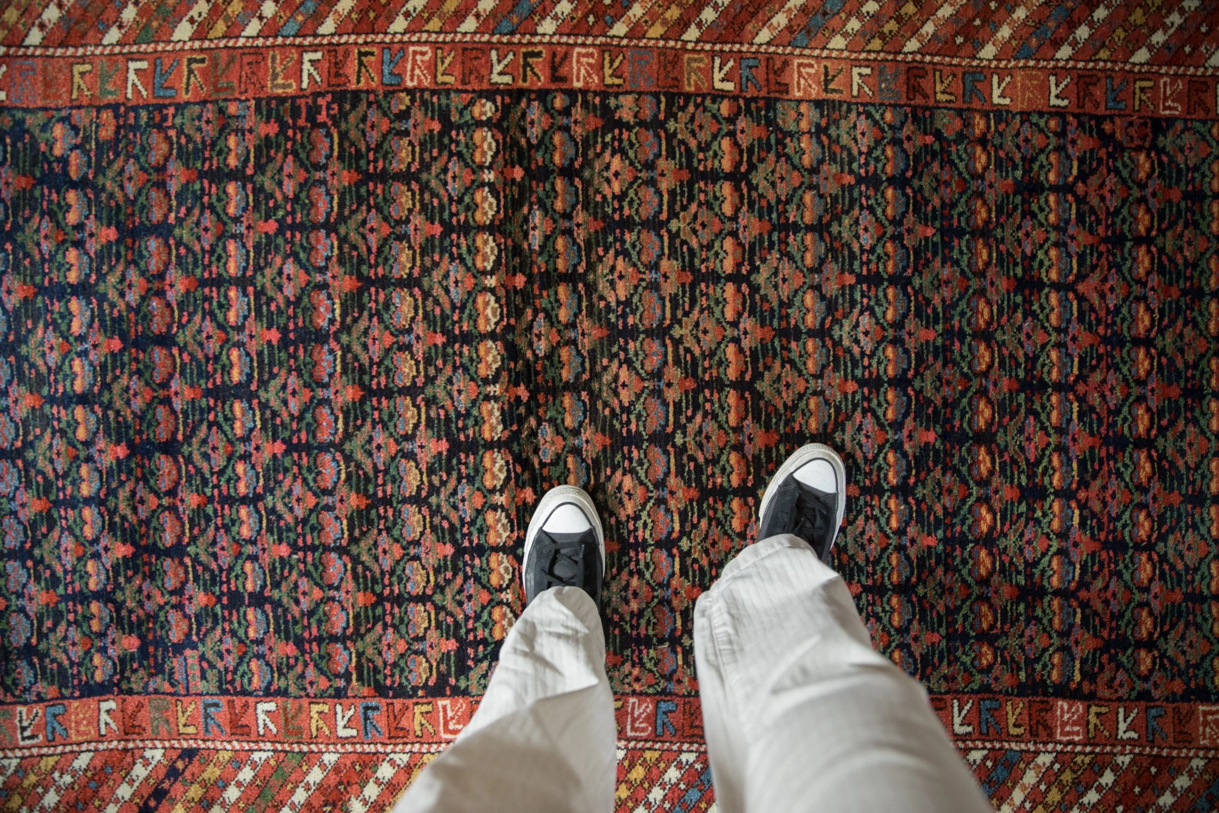 4x7 Vintage Kurdish Rug - Image 2
