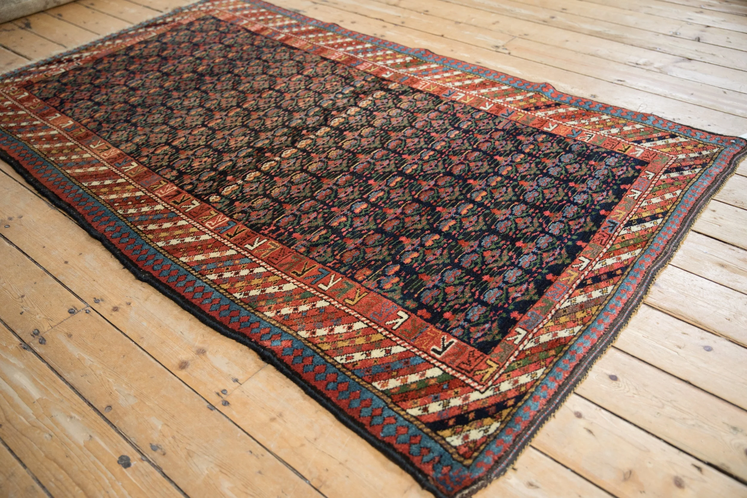 4x7 Vintage Kurdish Rug - Image 4