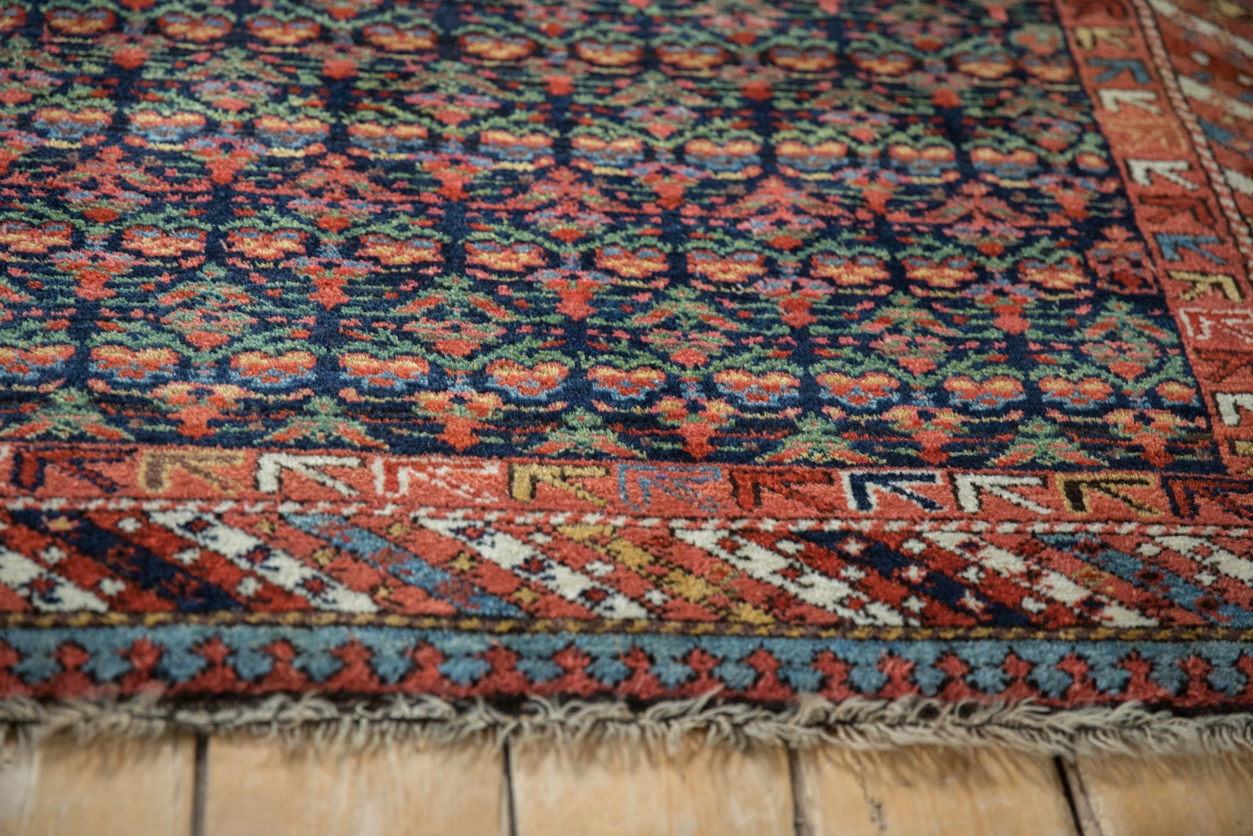 4x7 Vintage Kurdish Rug - Image 8