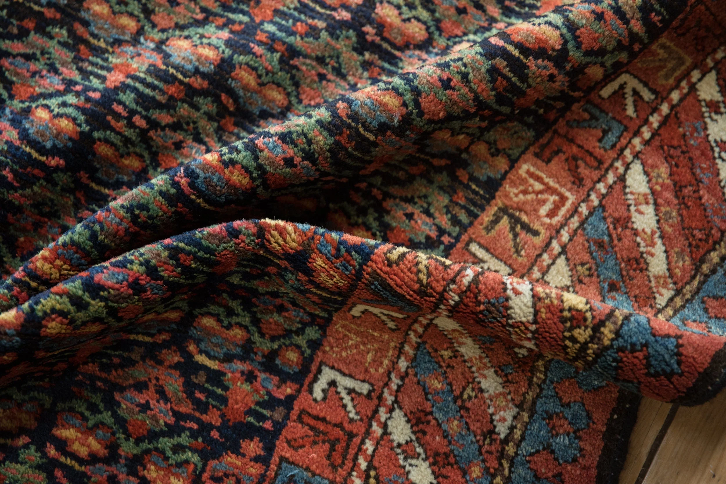 4x7 Vintage Kurdish Rug - Image 9