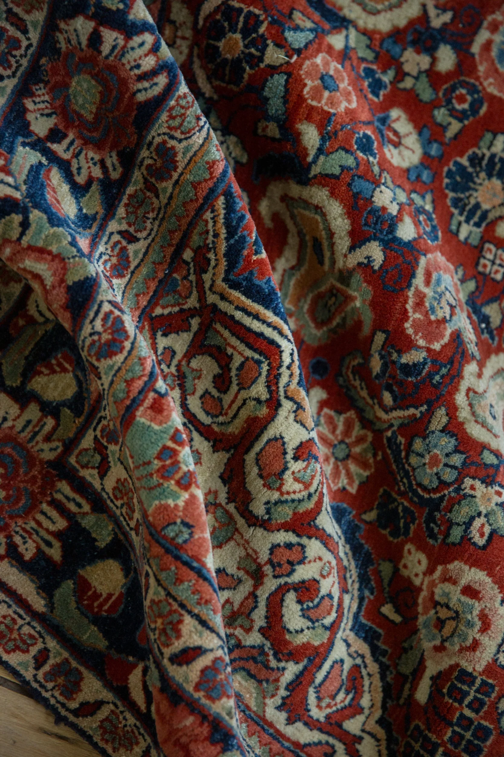 4x7 Vintage Sarouk Rug - Image 10