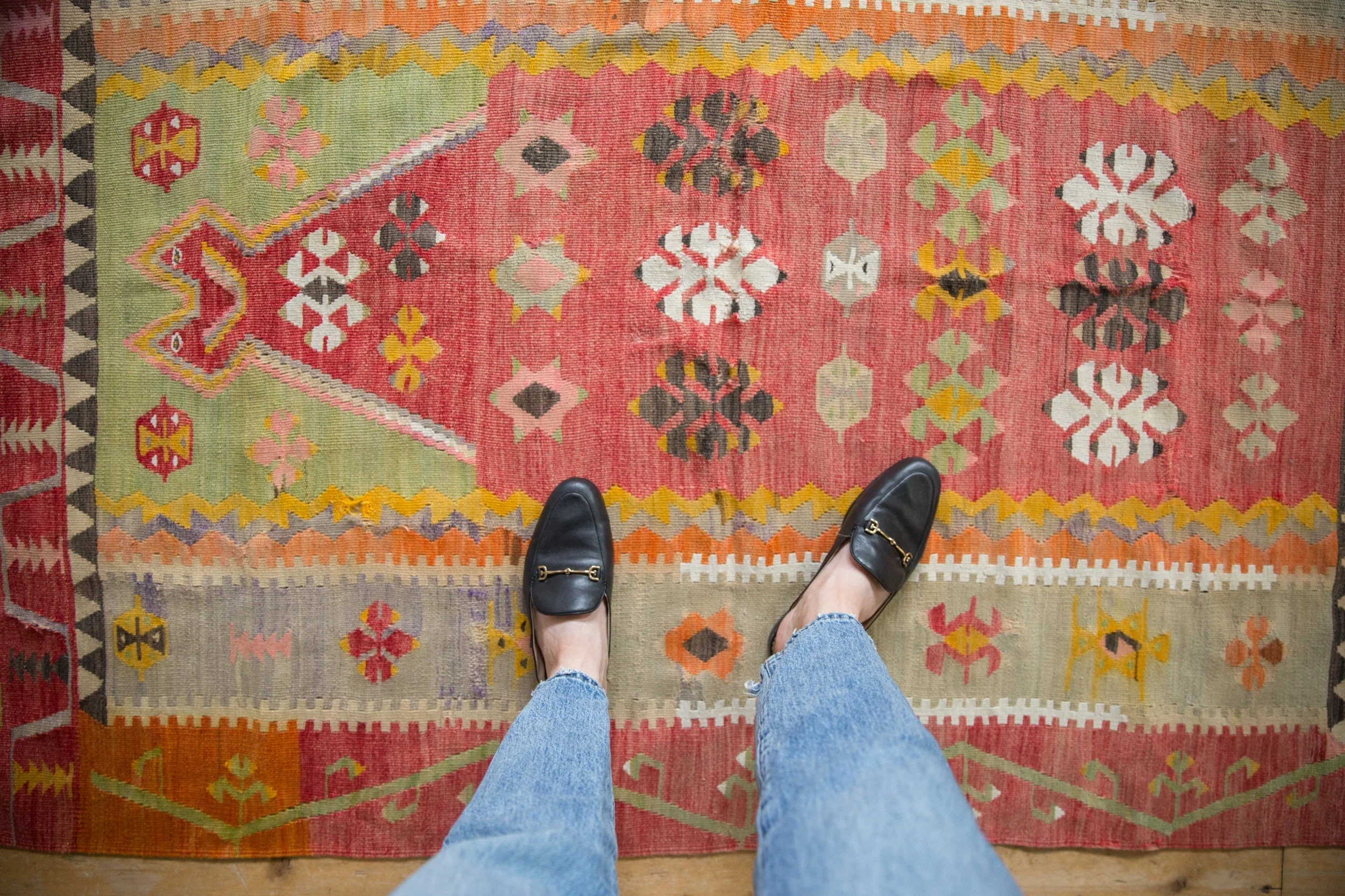 4x7 Vintage Turkish Kilim Rug - Image 2