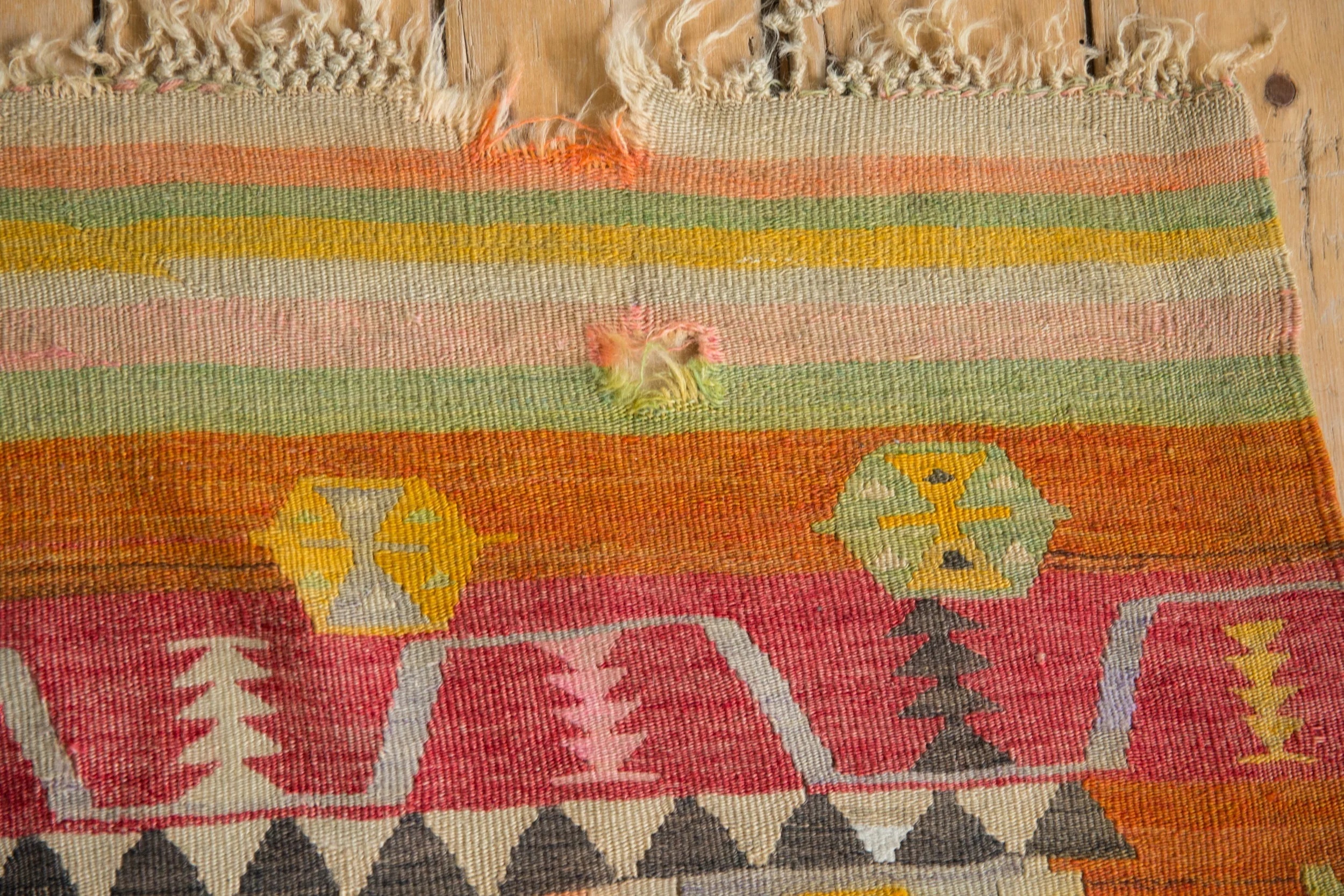 4x7 Vintage Turkish Kilim Rug - Image 6