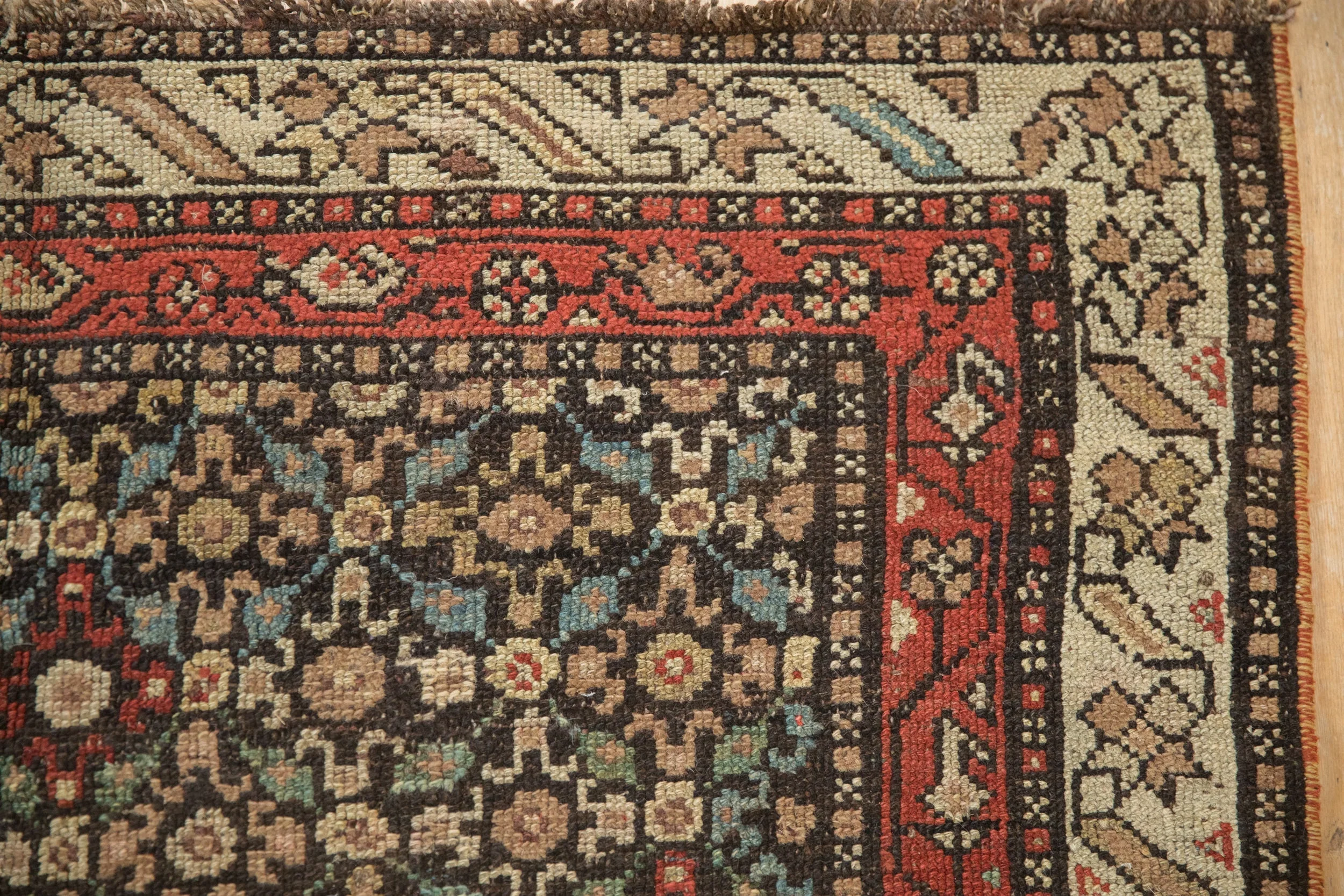 4x8.5 Antique Qashqai Rug Runner - Image 3