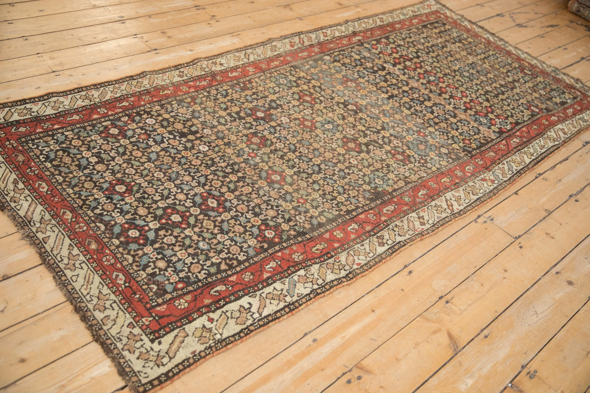 4x8.5 Antique Qashqai Rug Runner - Image 6