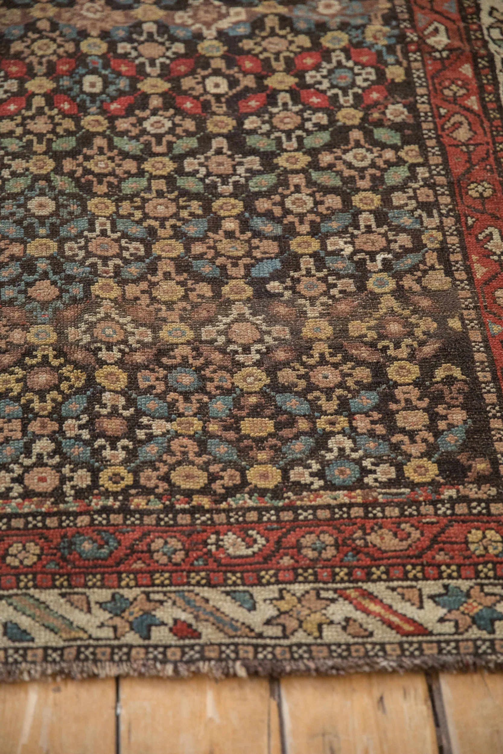 4x8.5 Antique Qashqai Rug Runner - Image 9