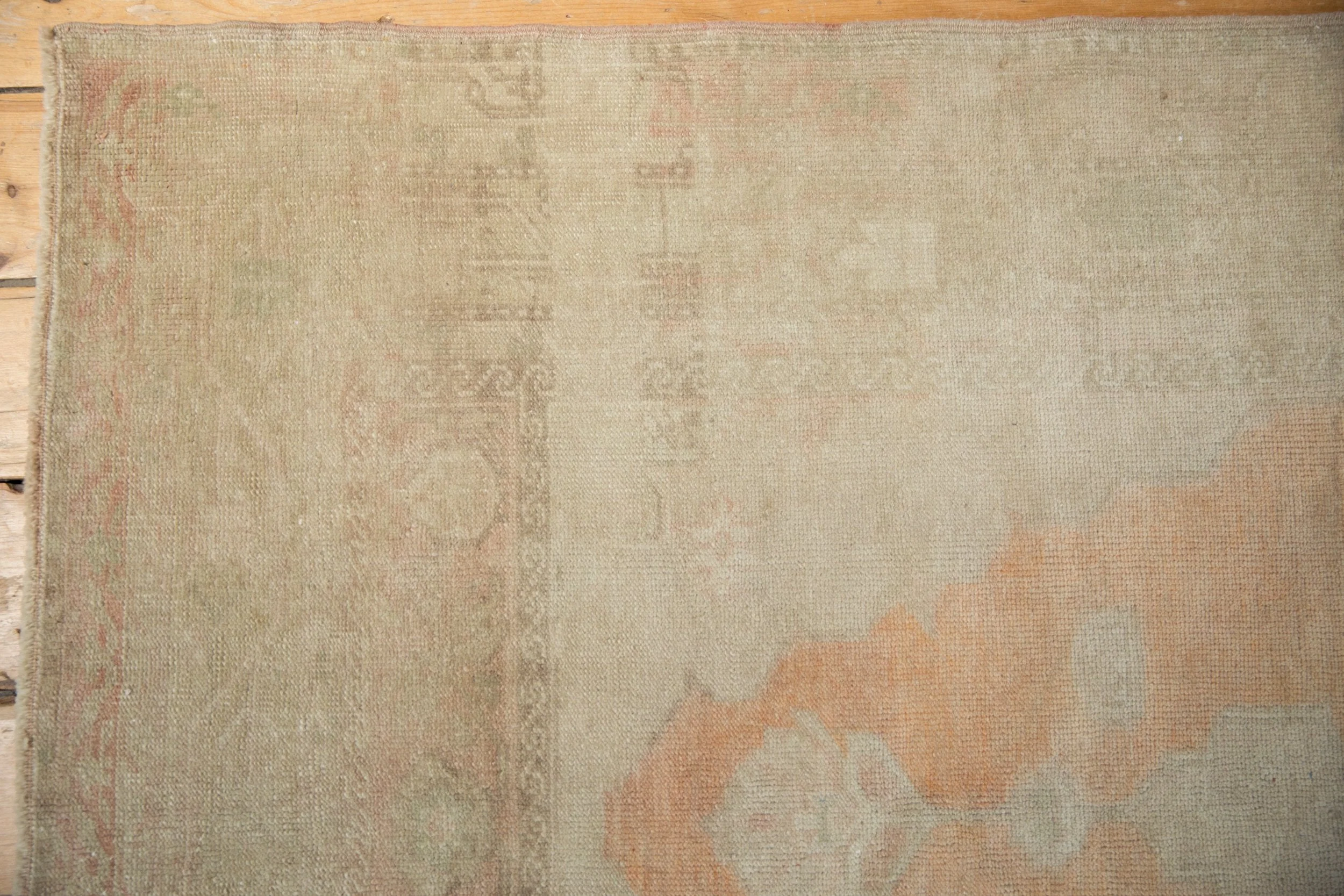 4x8.5 Vintage Distressed Oushak Rug Runner - Image 3