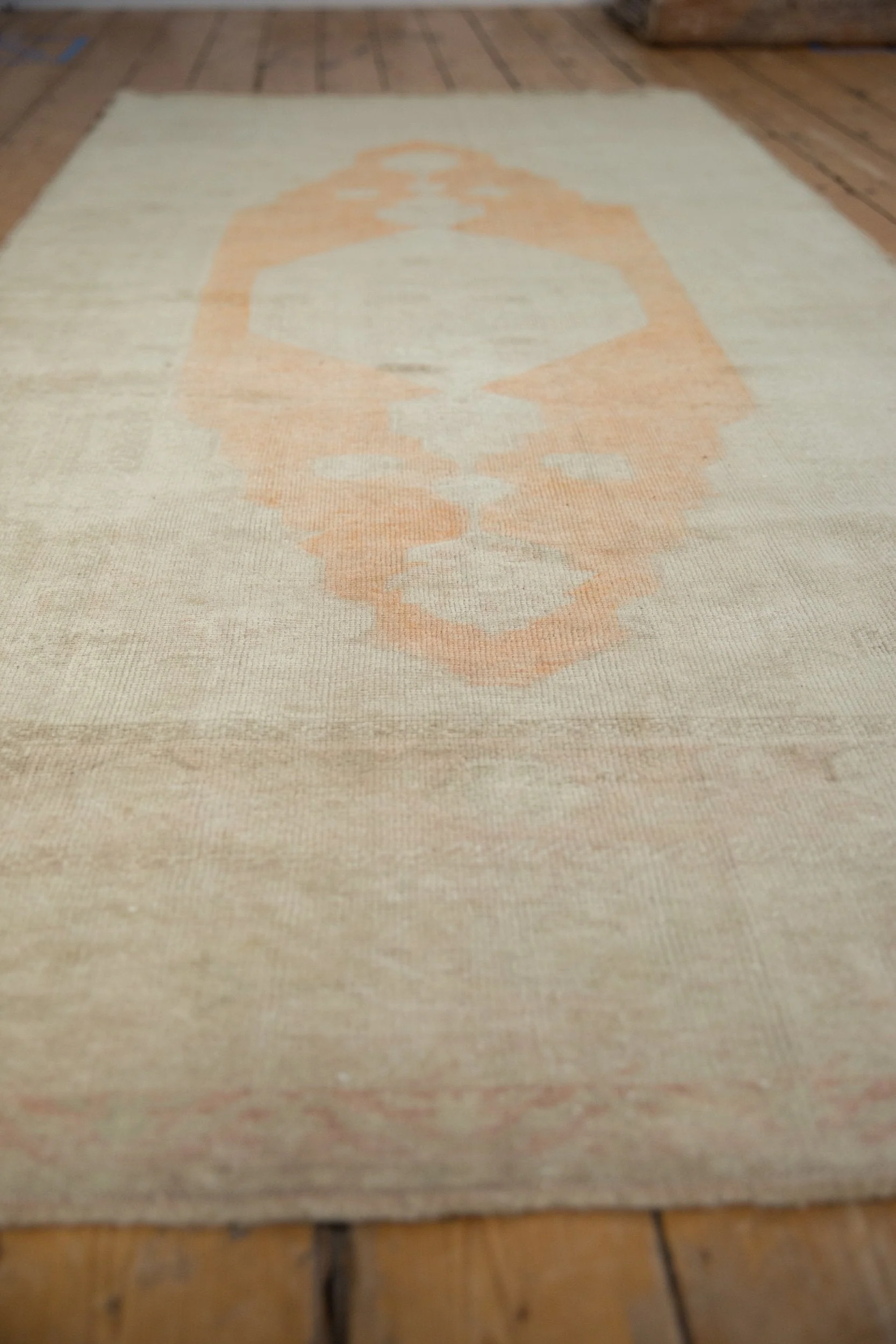 4x8.5 Vintage Distressed Oushak Rug Runner - Image 4